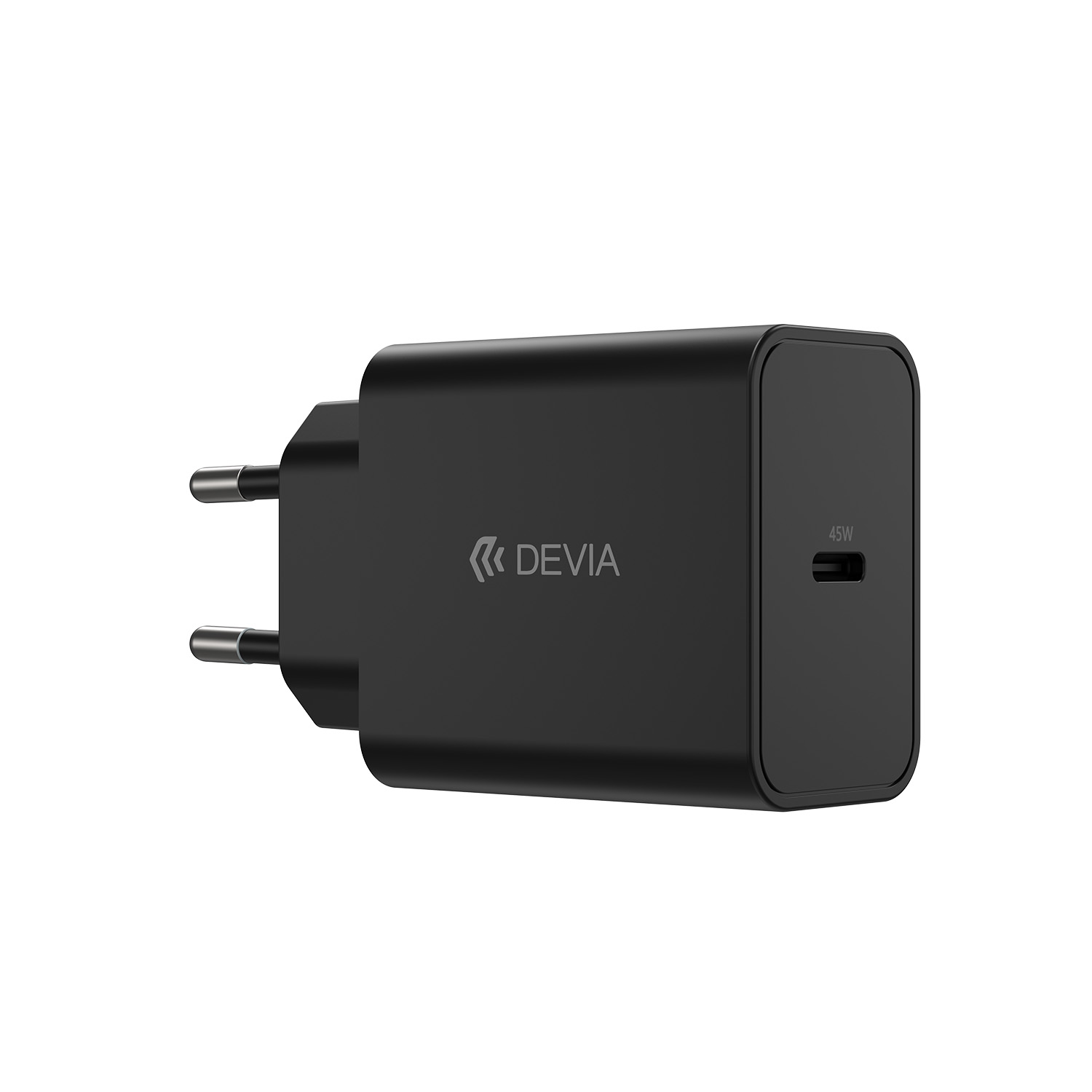 Devia väggladdare Rocket PD 45W 1x USB-C vit + kabel USB-C – USB-C