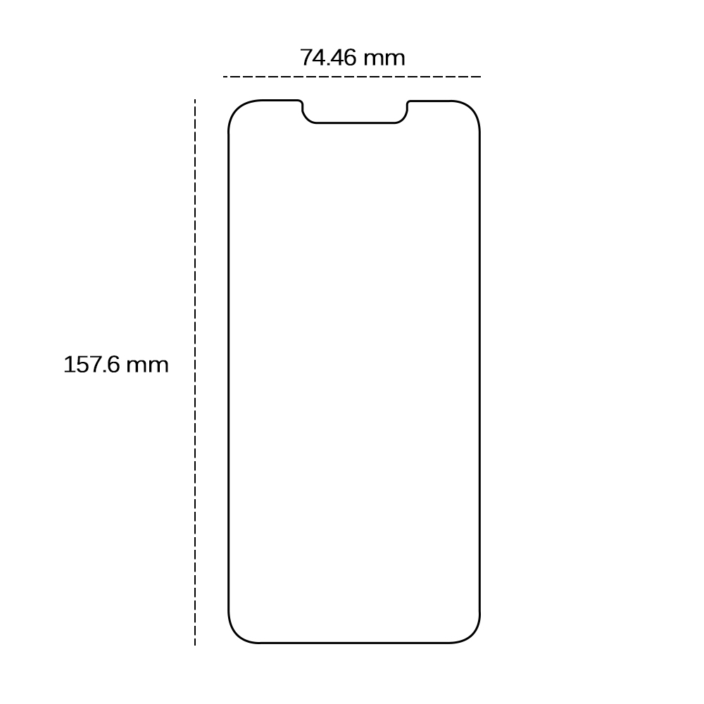 Tempered glass 2,5D for iPhone 14 Pro Max