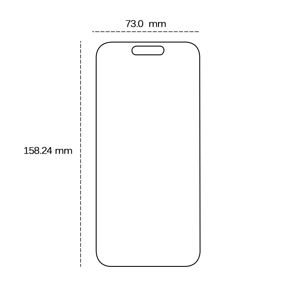 Tempered glass 2,5D for iPhone 16 Pro Max / 17 Pro Max