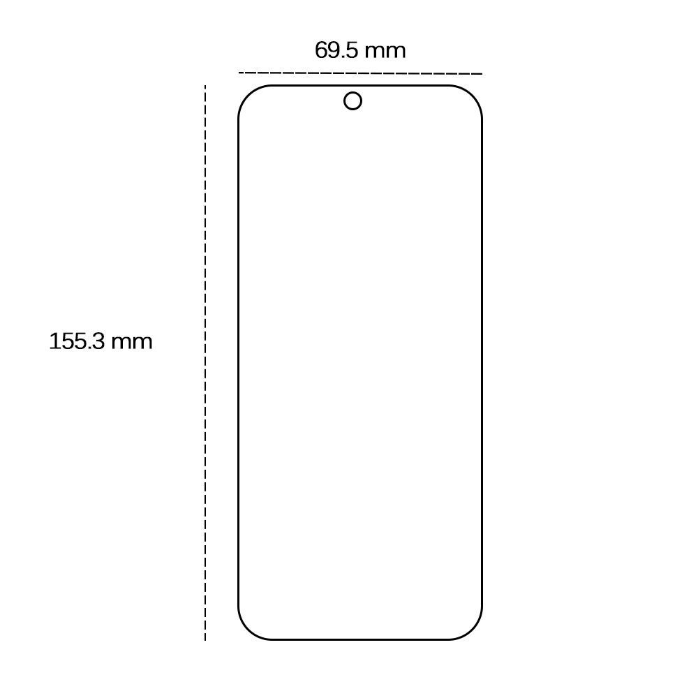 Tempered glass 2,5D for Honor 90 Lite 5G