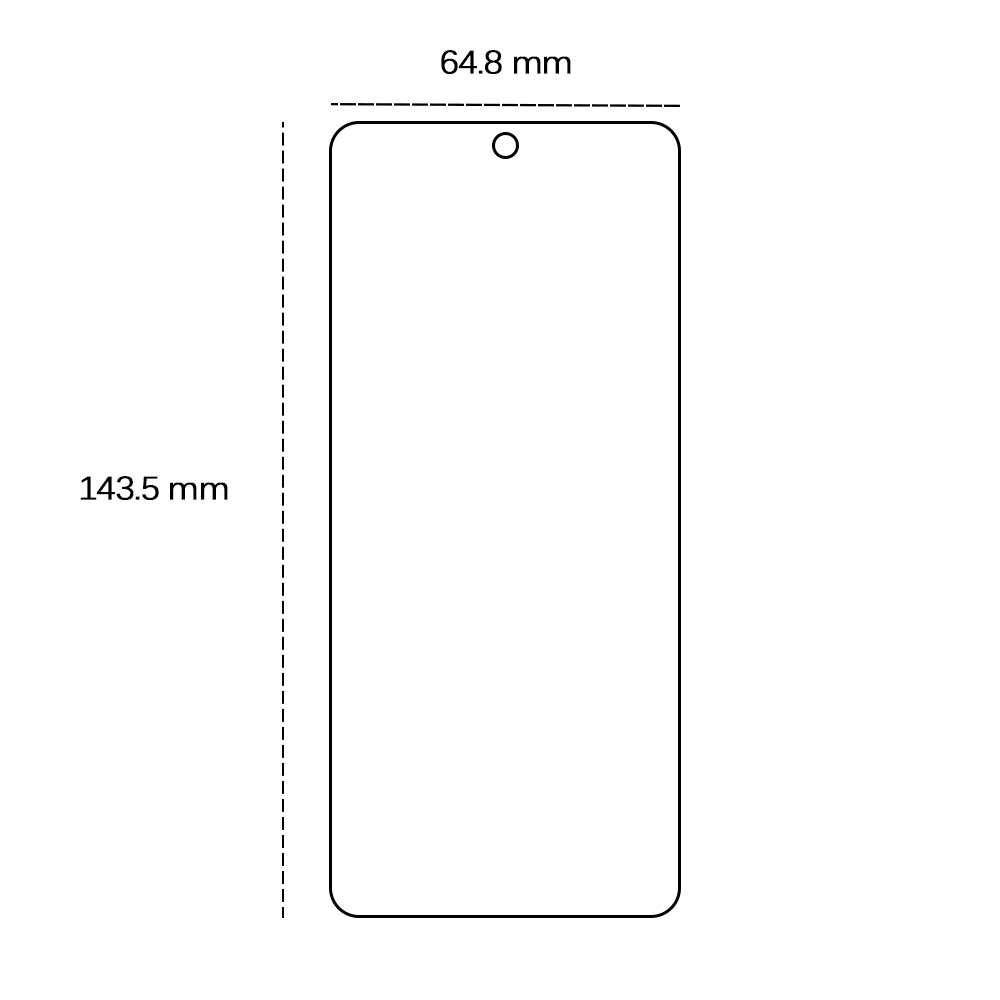 Härdat glas 2,5D för Google Pixel 8