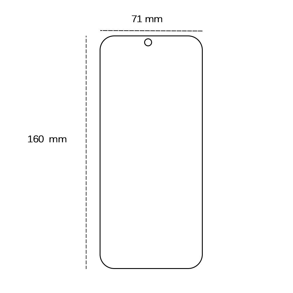 Tempered glass 2,5D for Honor X7B