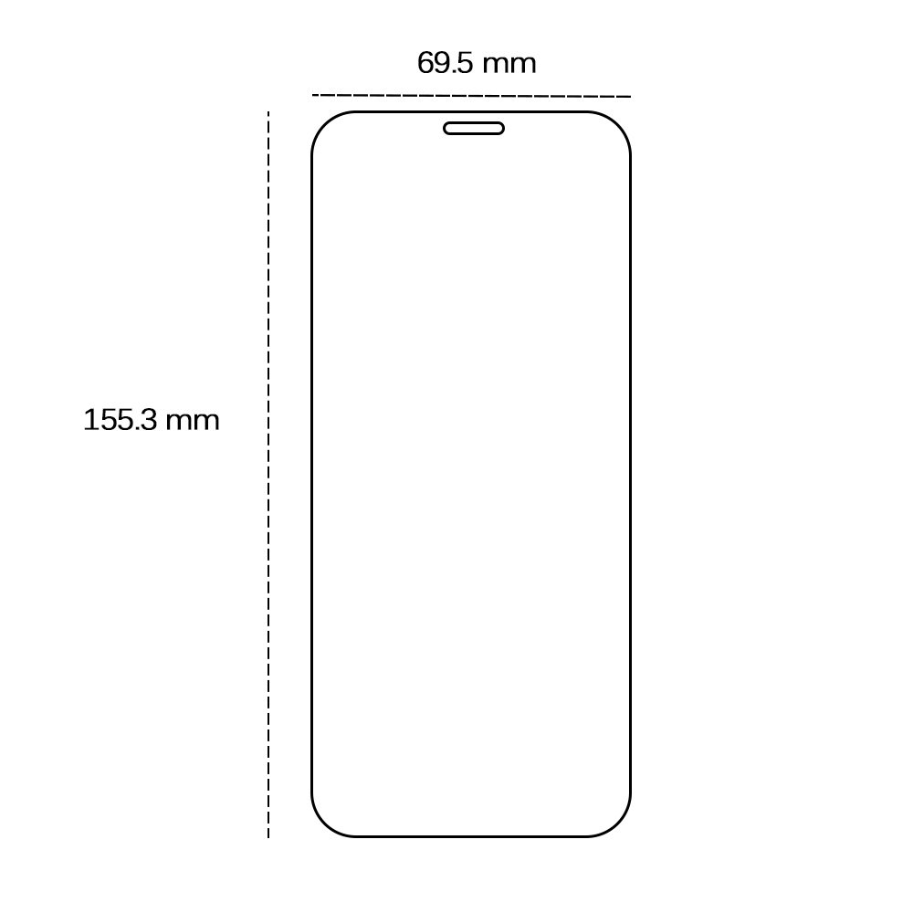 Tempered glass 2,5D for Honor X8C 4G