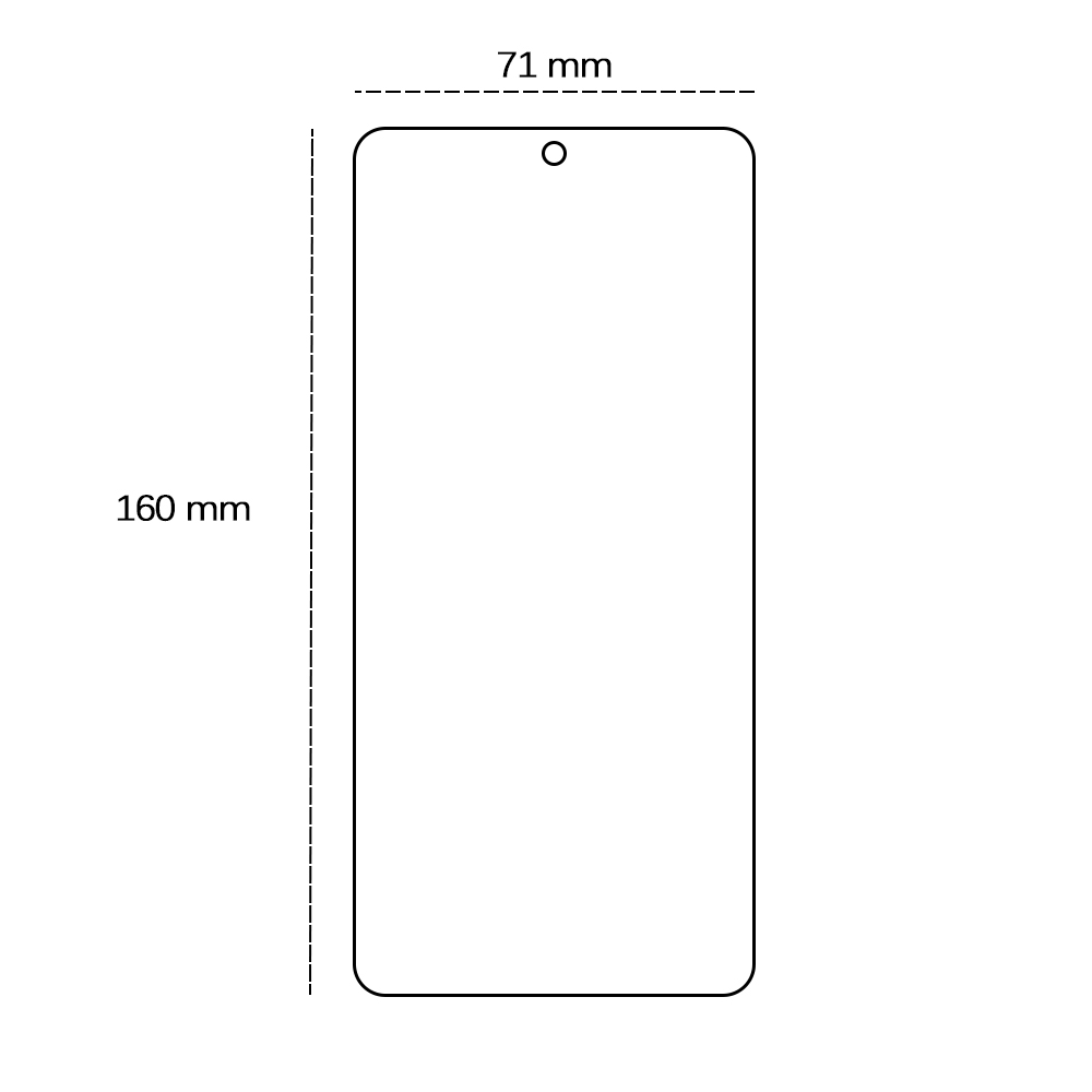 Härdat 2,5D-glas för Motorola Moto G15