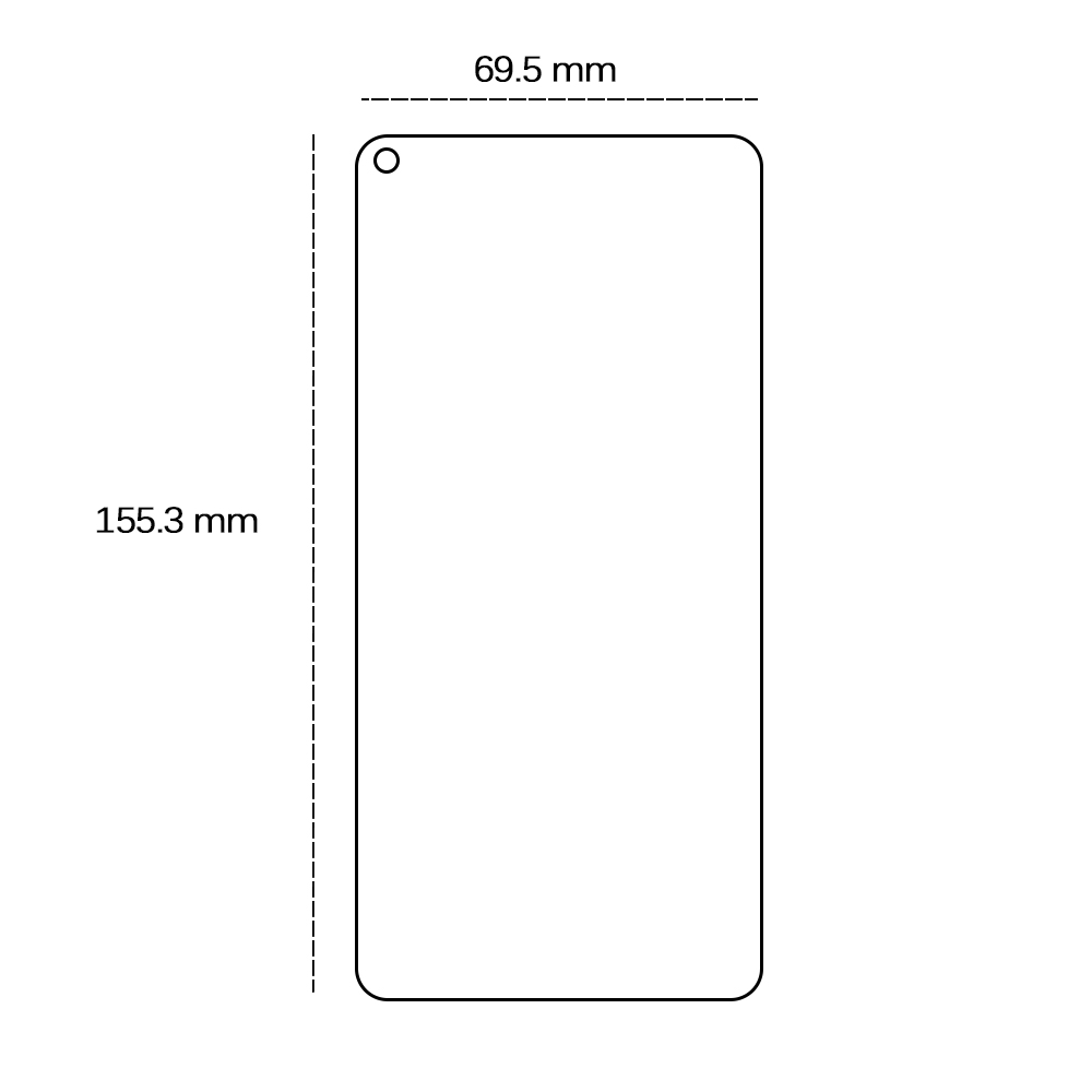 Tempered glass 2,5D for Oppo A94 5G / A95 5G / F19 Pro Plus 5G / Reno 5Z / Reno 5Z 5G