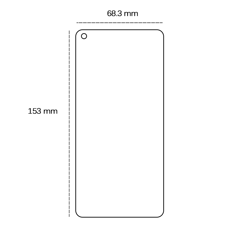 Tempered glass 2,5D for Oppo Reno 6 5G