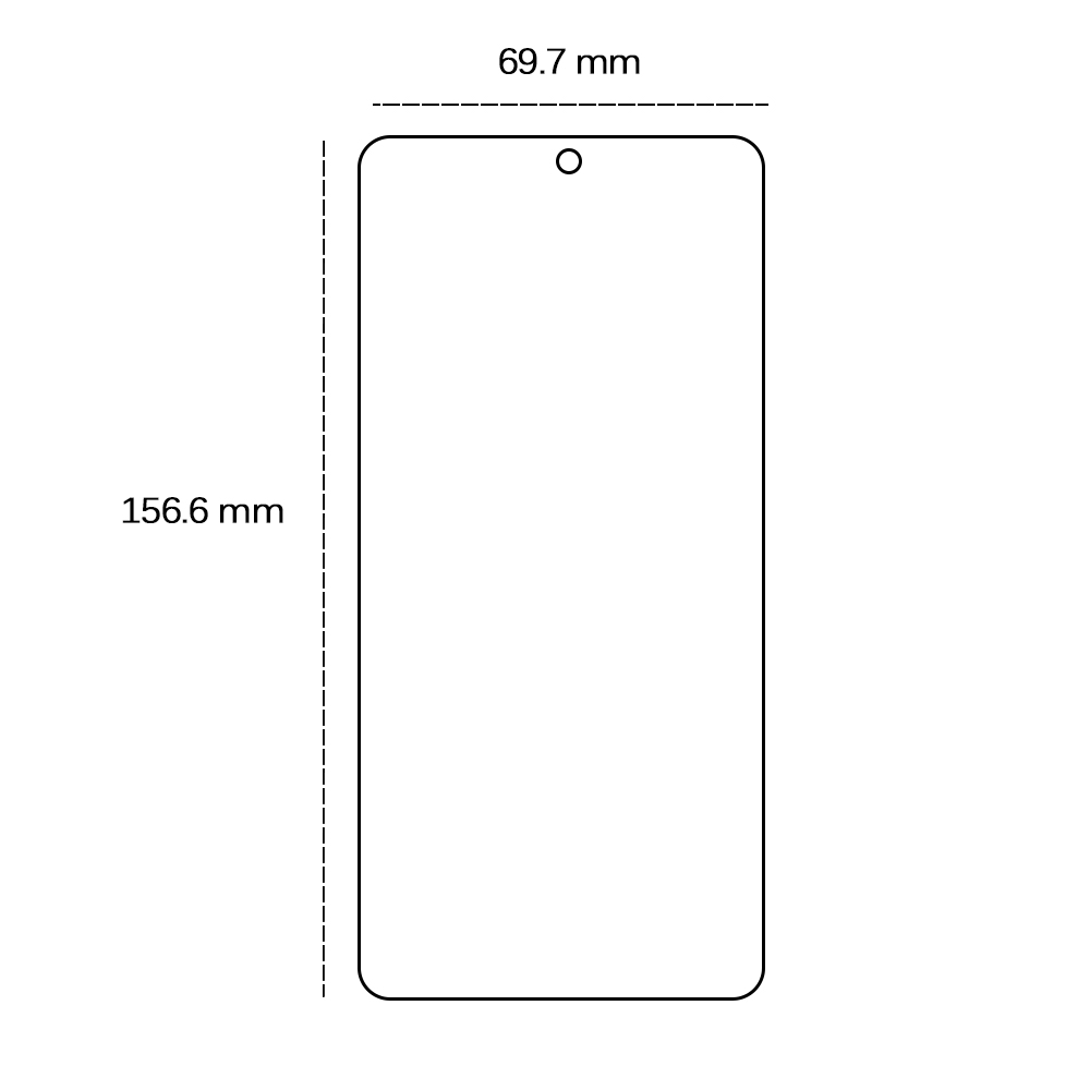 Tempered glass 2,5D for Oppo Reno 12F 5G (Global) / 12FS 5G