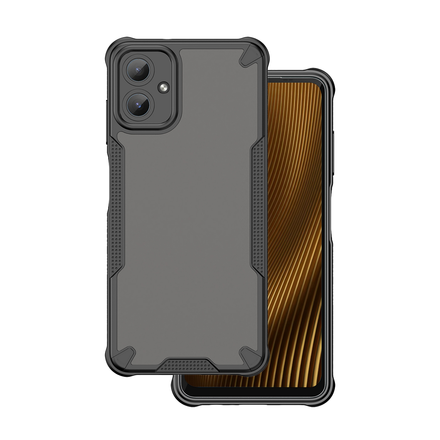 Defender Matt-fodral för Samsung Galaxy A06 5G i svart