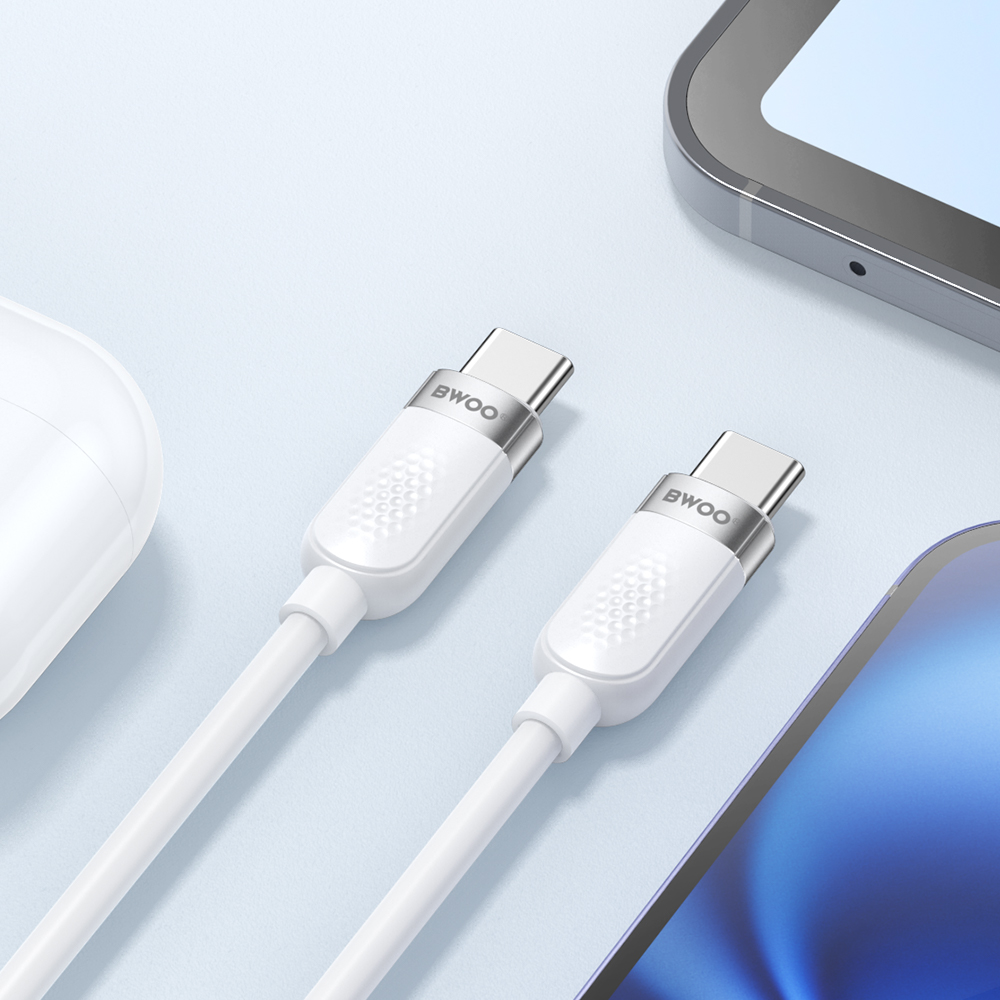BWOO 65W cable USB-C – USB-C 1m white