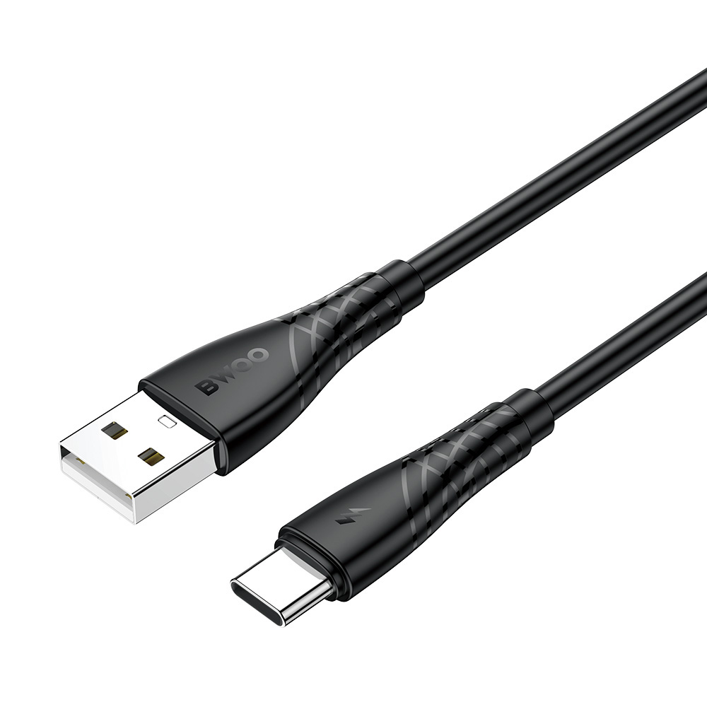 BWOO Cable USB – USB-C 1m 27W 3A Black BO-X318C