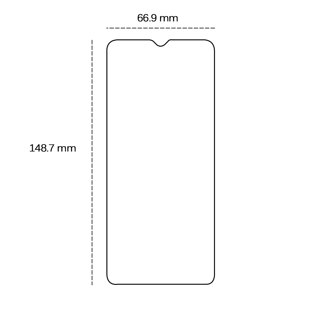 Tempered glass 2,5D for Samsung Galaxy A10 / A10s