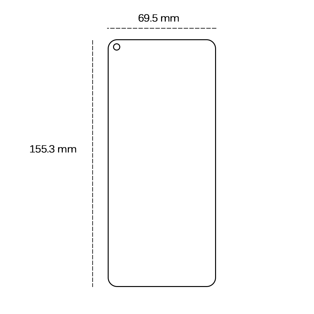 Härdat glas 2,5D för Samsung Galaxy A11 / M11