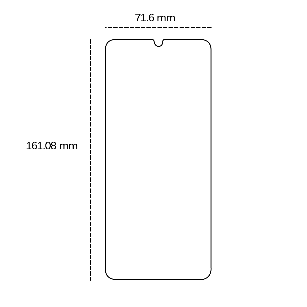 Härdat glas 2,5D för Samsung Galaxy A06s