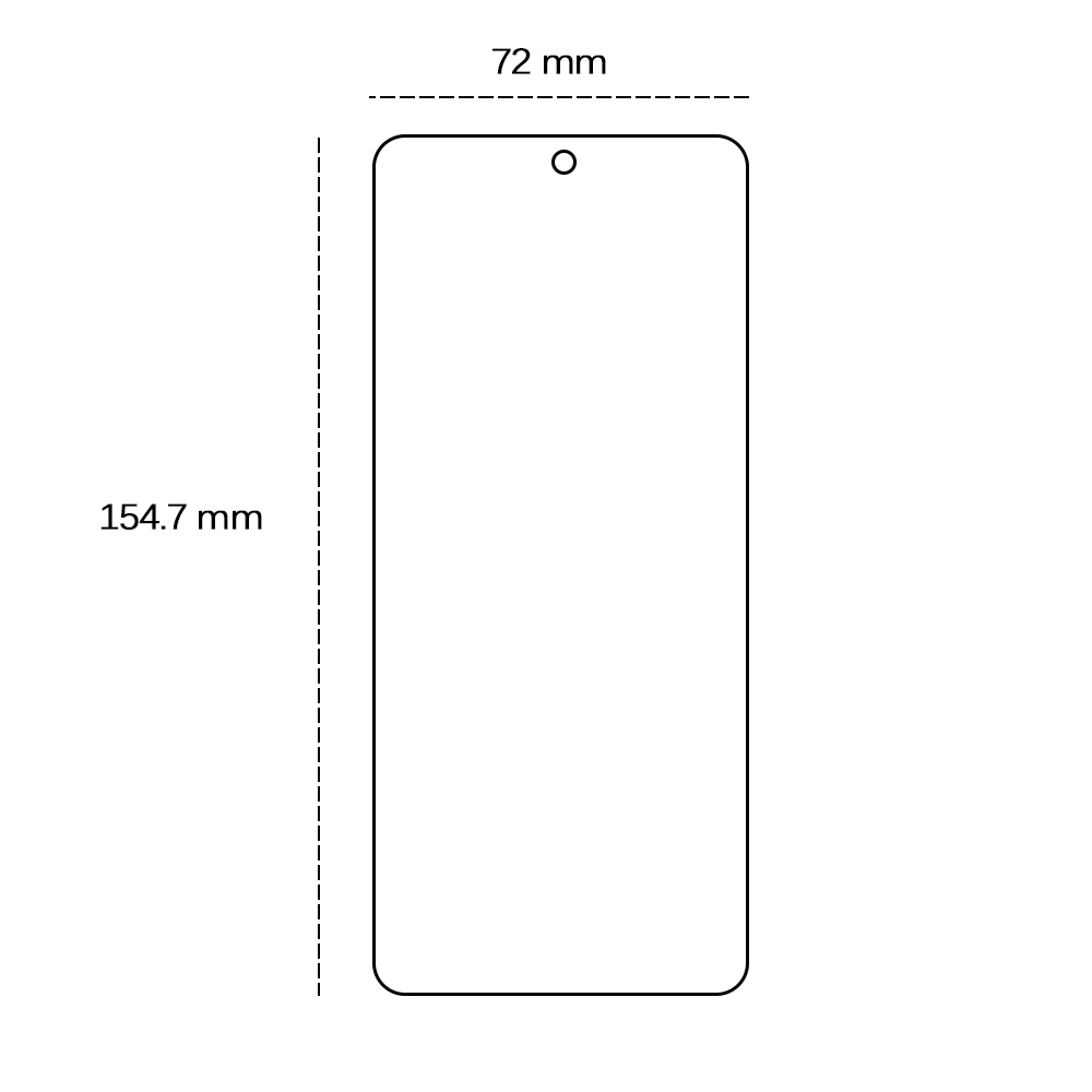 Härdat glas 2,5D för Samsung Galaxy S25 Plus