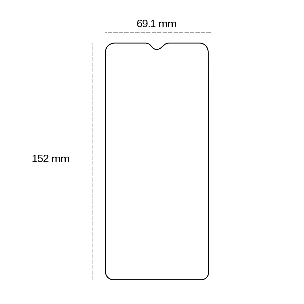 Härdat glas 2,5D för Xiaomi Redmi Note 7