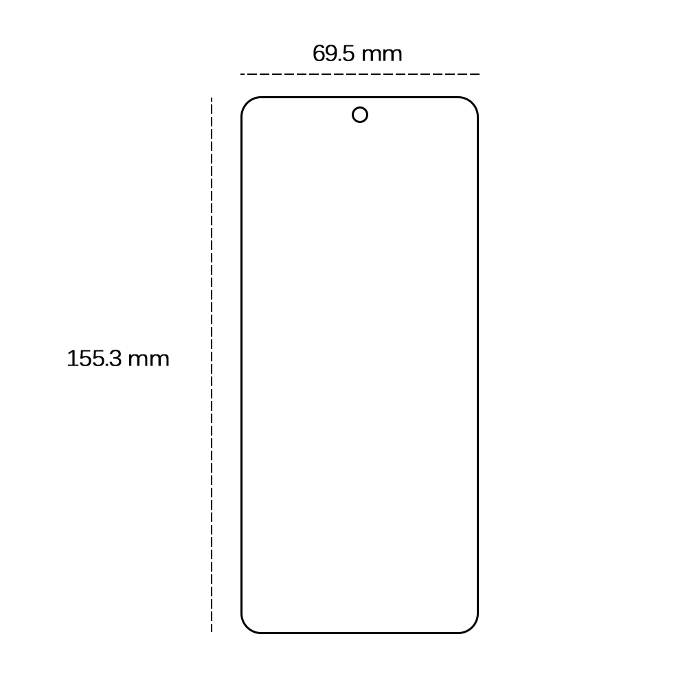 Tempererat glas 2,5D för Xiaomi Redmi Note 13 Pro 4G / 5G (global) / Note 14s 4G