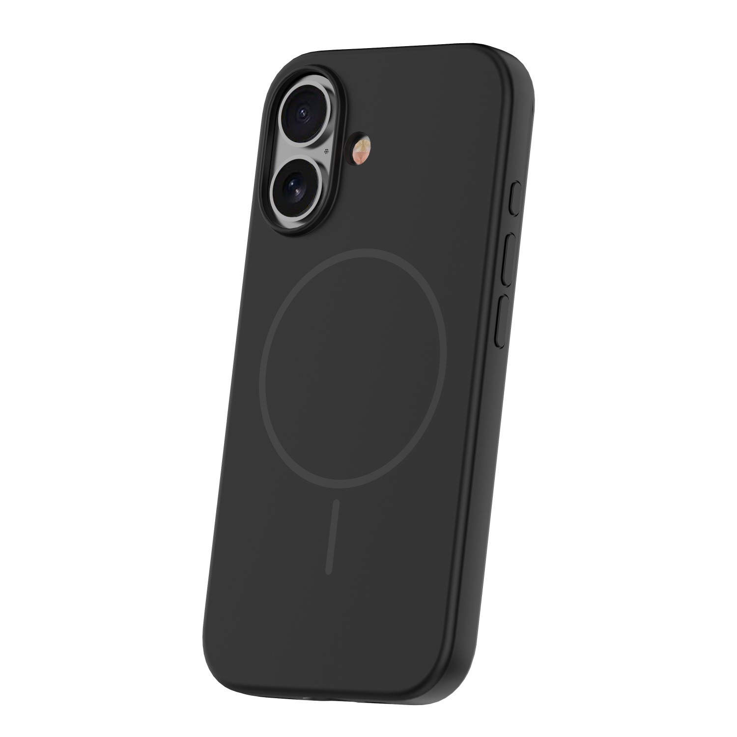 Silicone Thin Mag case for iPhone 16e black