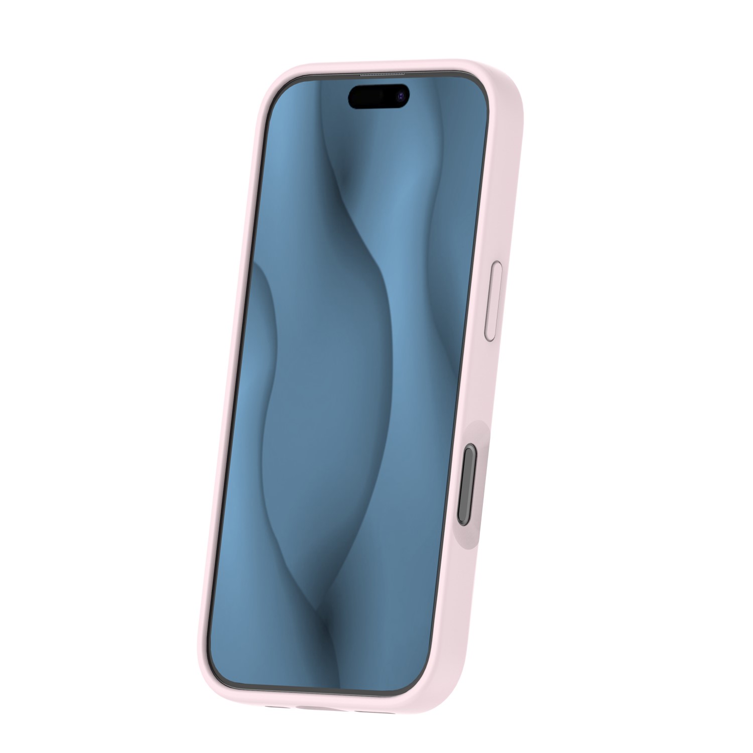 Silicone Thin Mag case for iPhone 16 Pro 6,3″ light pink