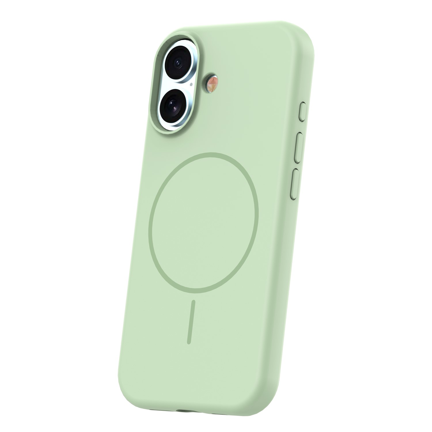 Silicone Thin Mag case for iPhone 17 6,3″ green