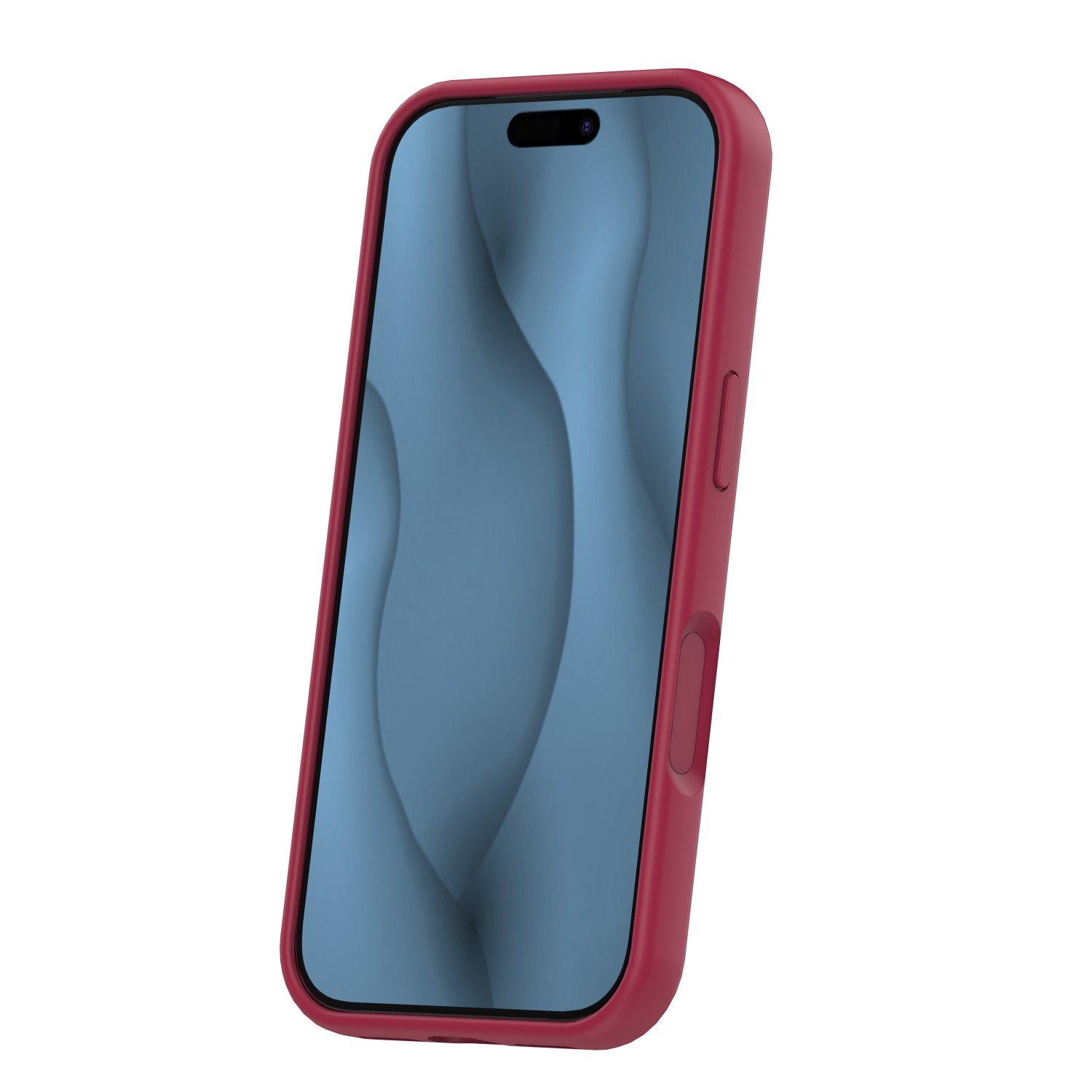Silicone Thin Mag case for iPhone 17 Pro Max 6,9″ maroon