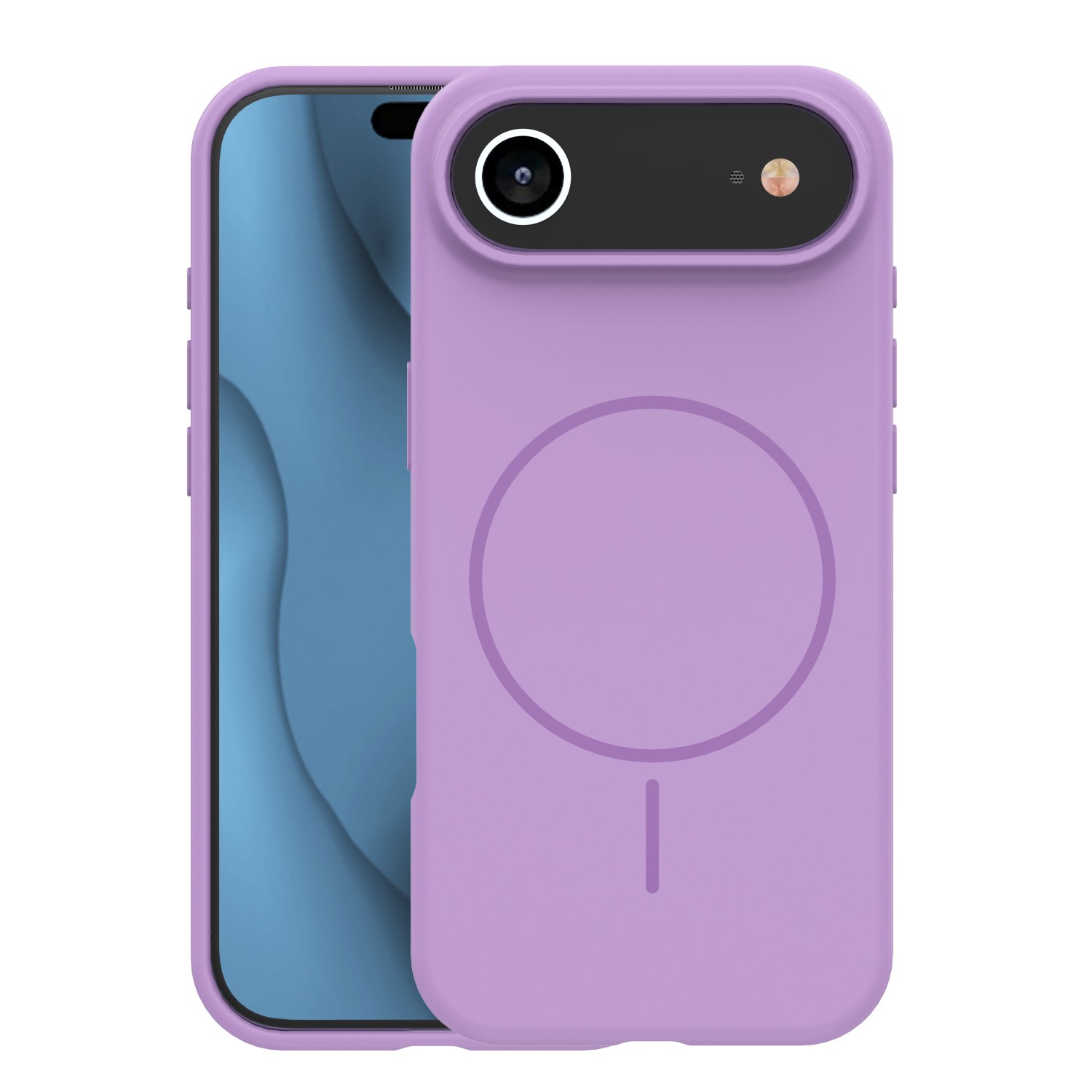 Silicone Thin Mag case for iPhone 17 Air 6,6″ purple