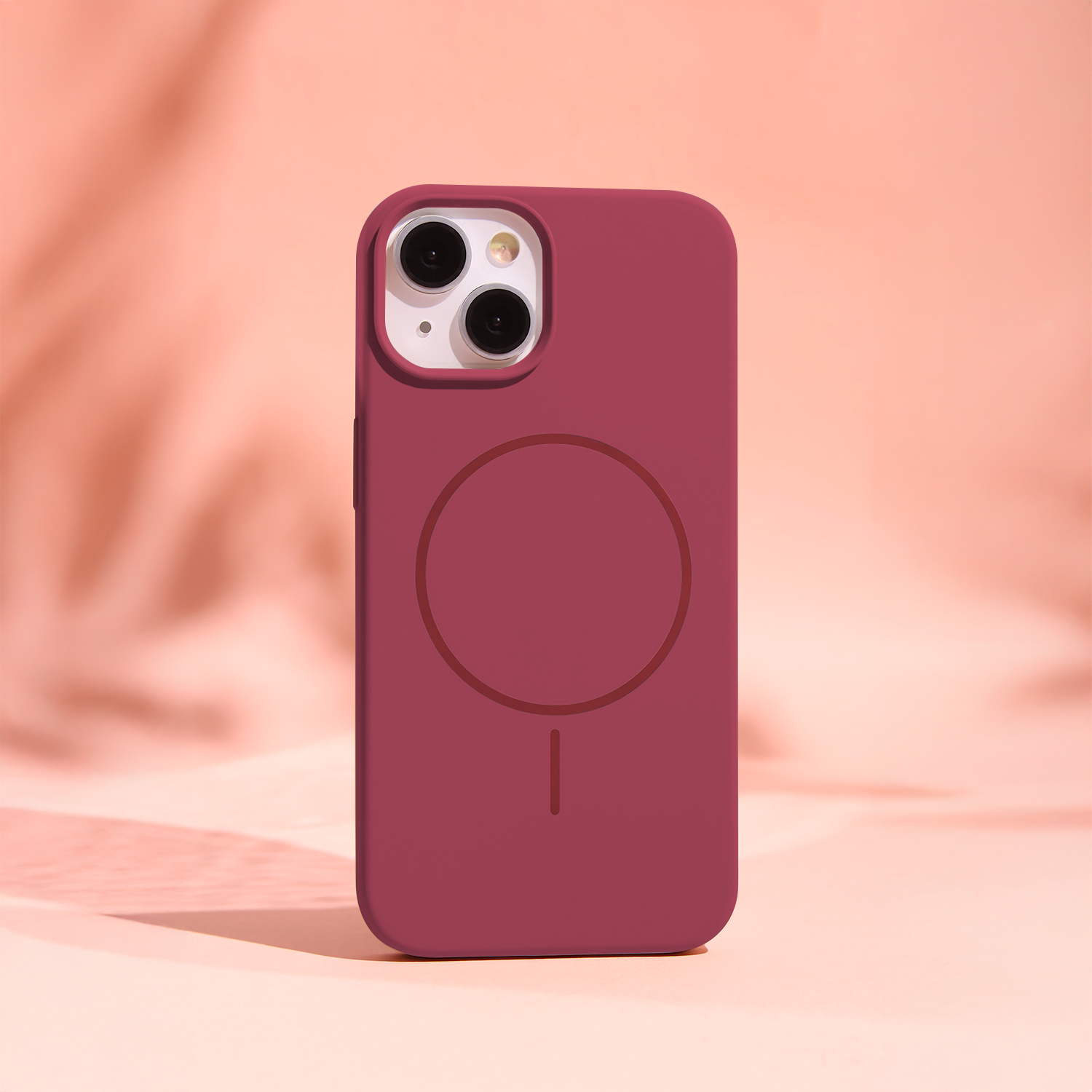 Silicone Thin Mag case for iPhone 17 Pro Max 6,9″ maroon