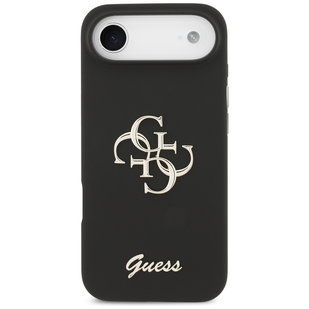 Guess Silicone Big 4G Script case for iPhone Air black