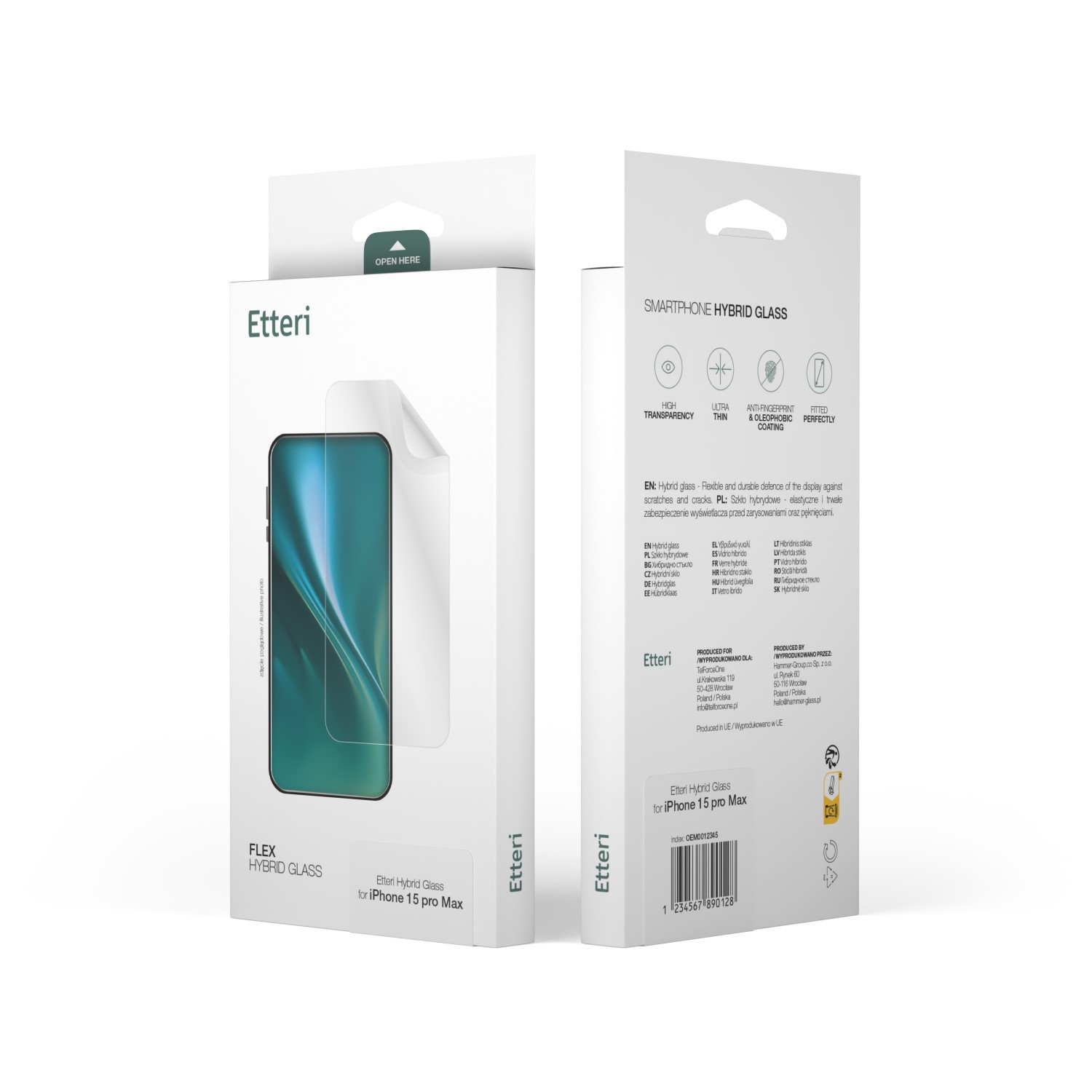 Etteri hybrid glass for iPhone 17 6,3″