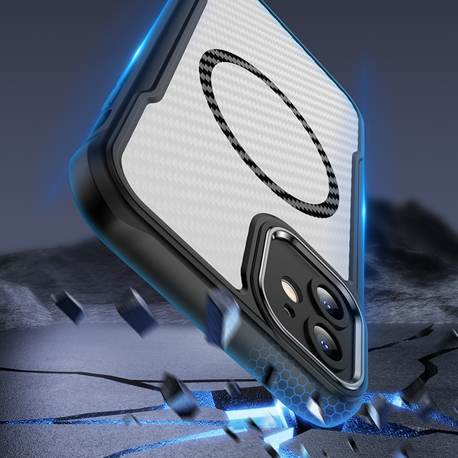 Defender Carbon Mag case for iPhone 17 6,3″ black