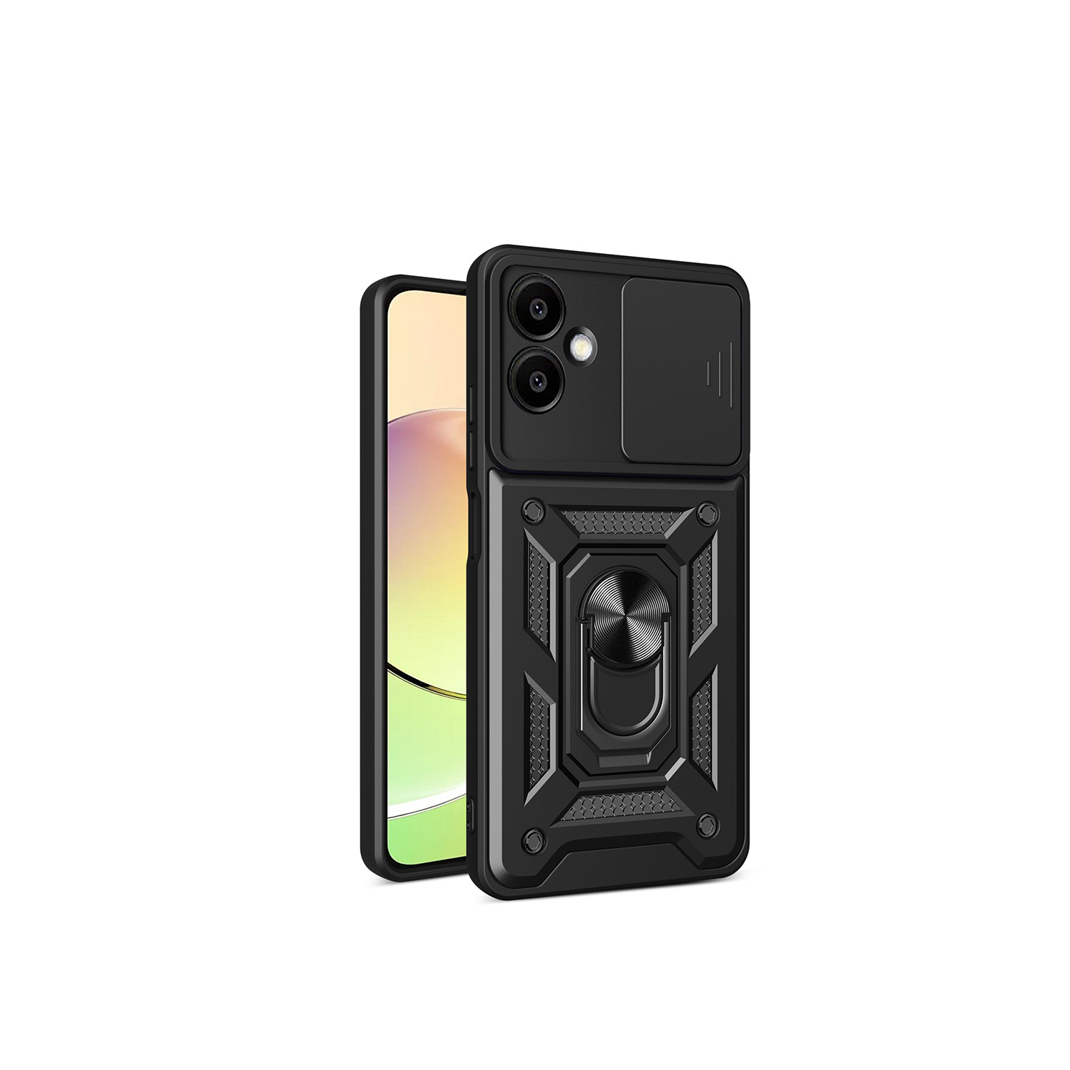 Defender Slide-fodral för Samsung Galaxy A06 5G i svart