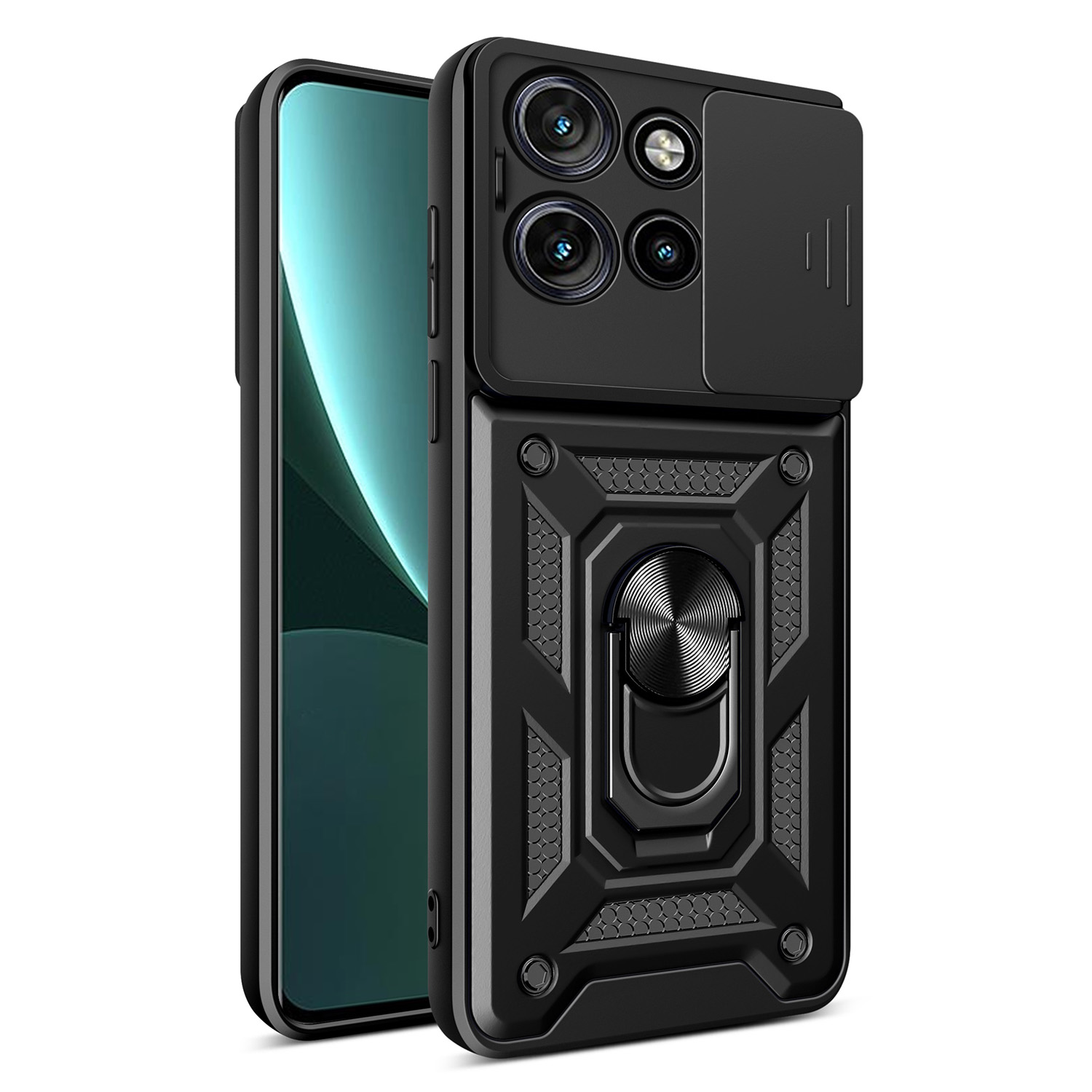 Etui Defender Slide Motorola Edge 50 Neo/Edge 60 Neo/ThinkPhone 25 czarne