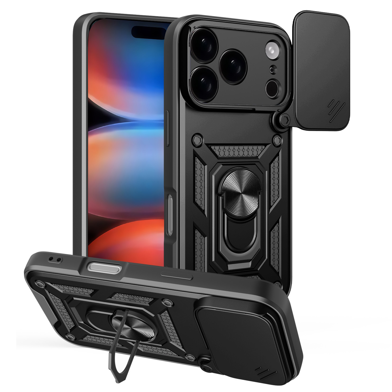 Defender Slide case for iPhone 17 Pro 6,3″ black