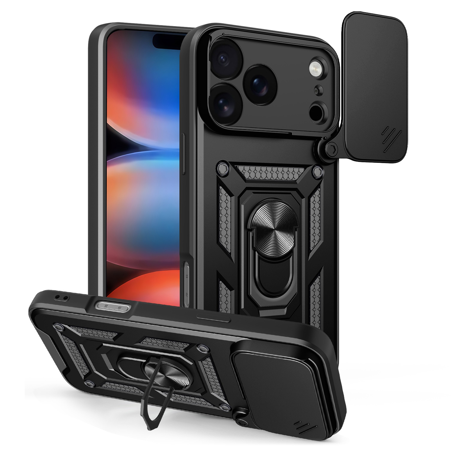 Defender Slide case for iPhone 17 Pro Max 6,9″ black