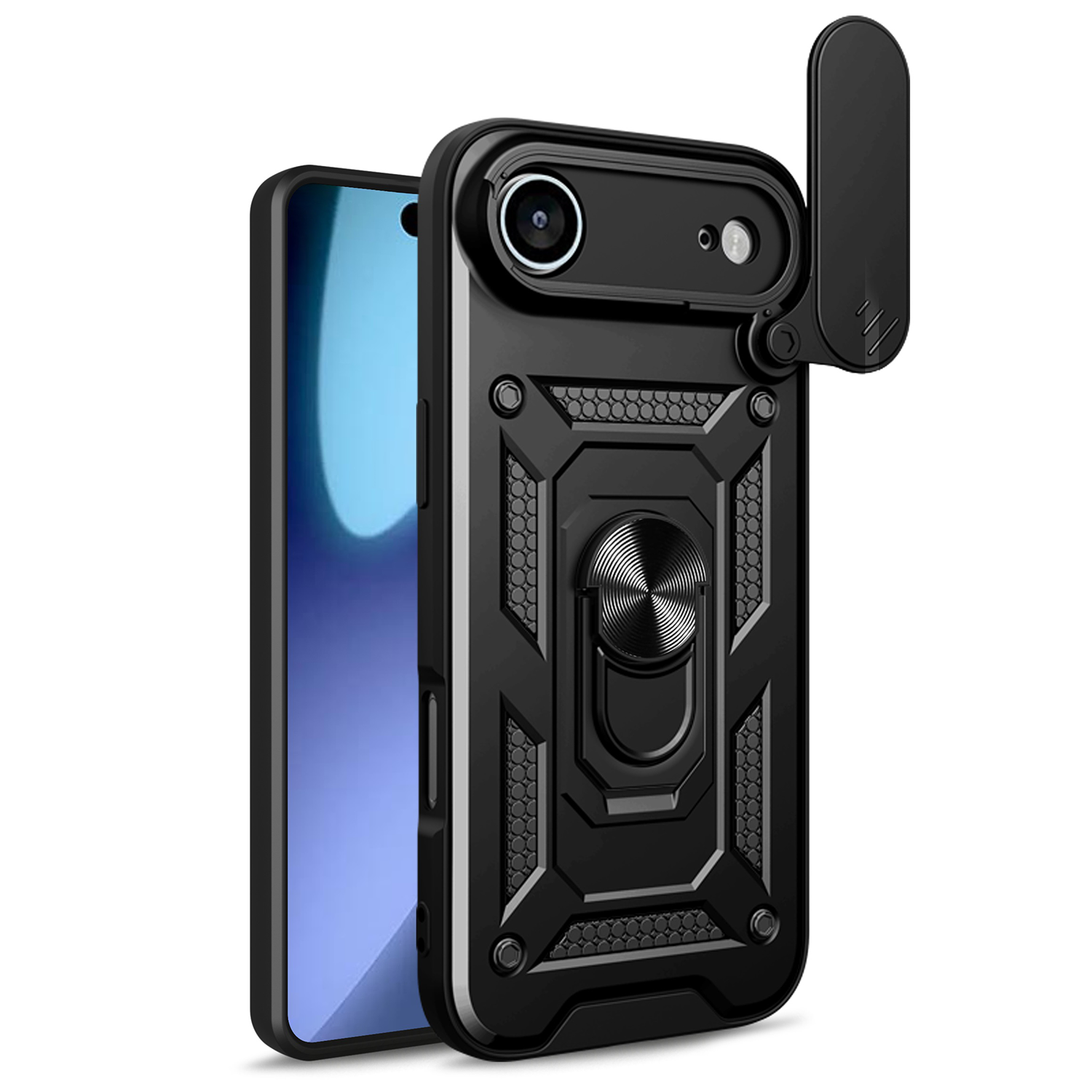 Defender Slide case for iPhone 17 Air 6,6″ black