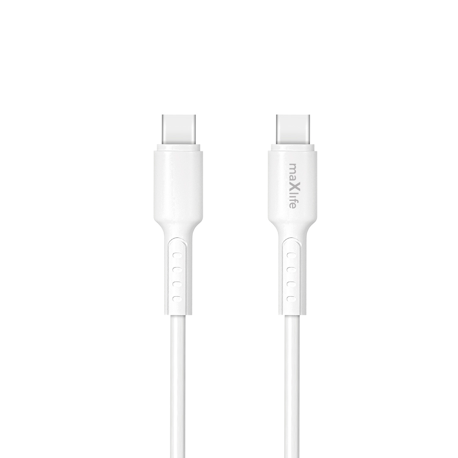 Maxlife MXUC-13 cable USB-C – USB-C 1,0 m 60W white