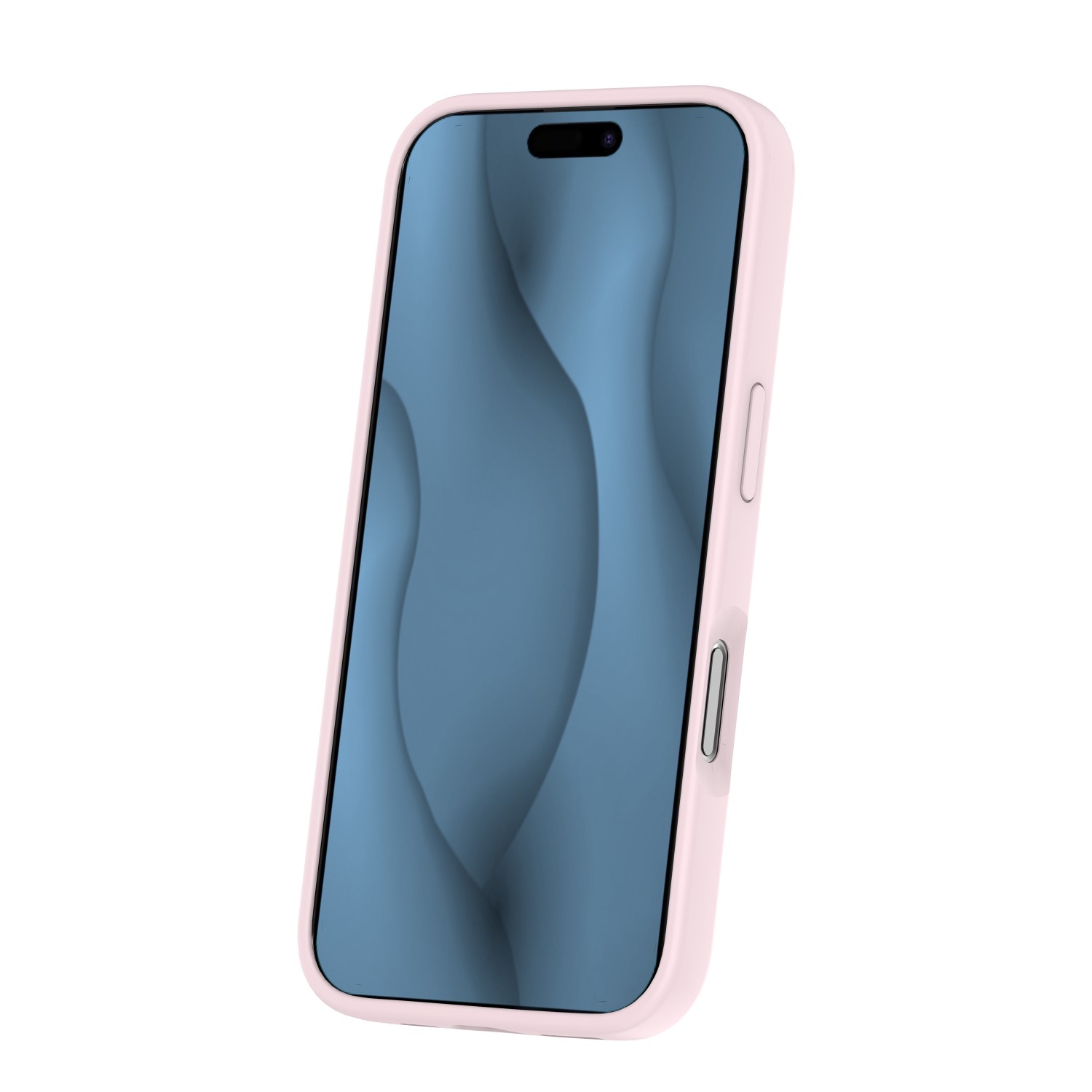 Silicone Thin Mag case for iPhone 16 6,1″ light pink