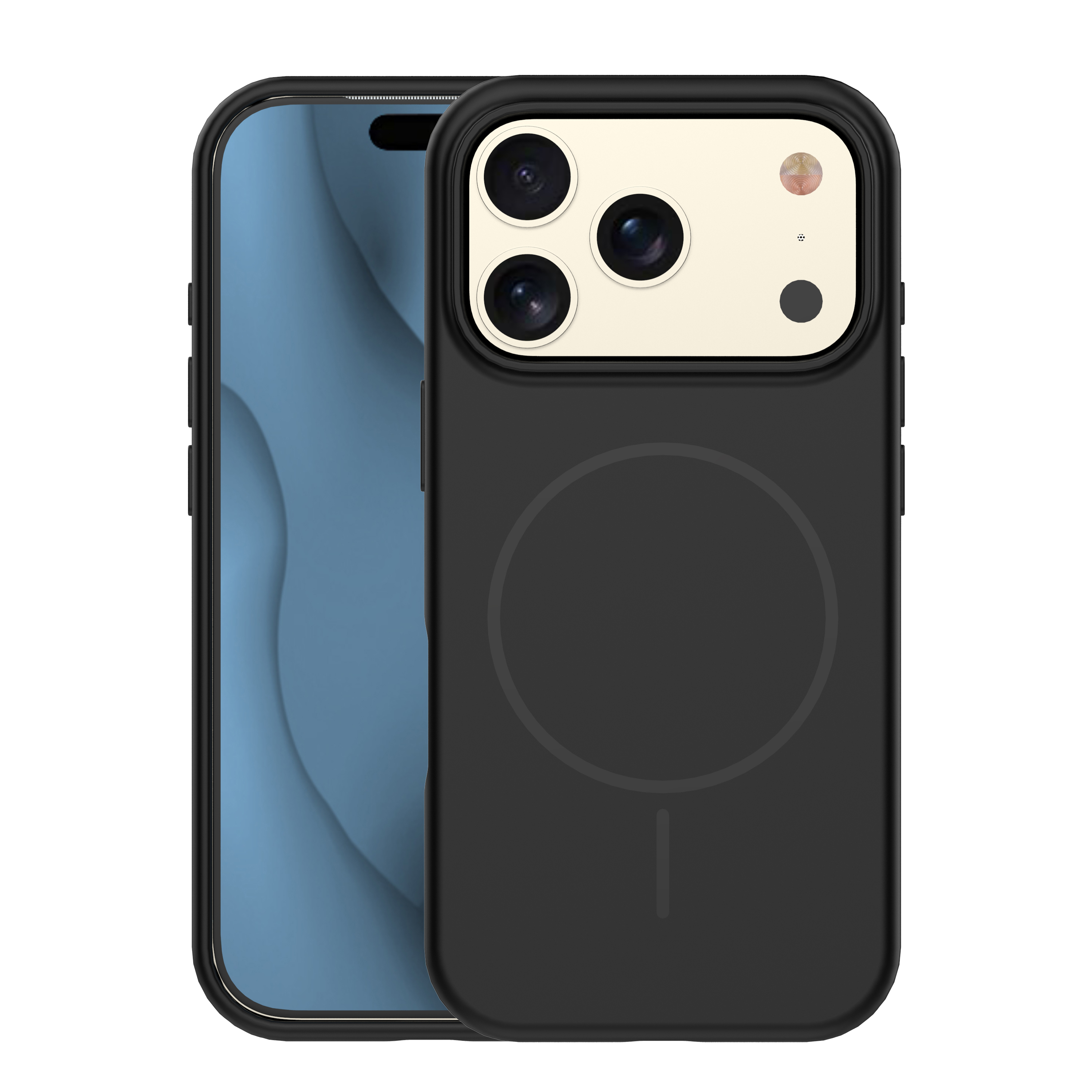 Silicone Thin Mag case for iPhone 17 Pro 6,3″ black