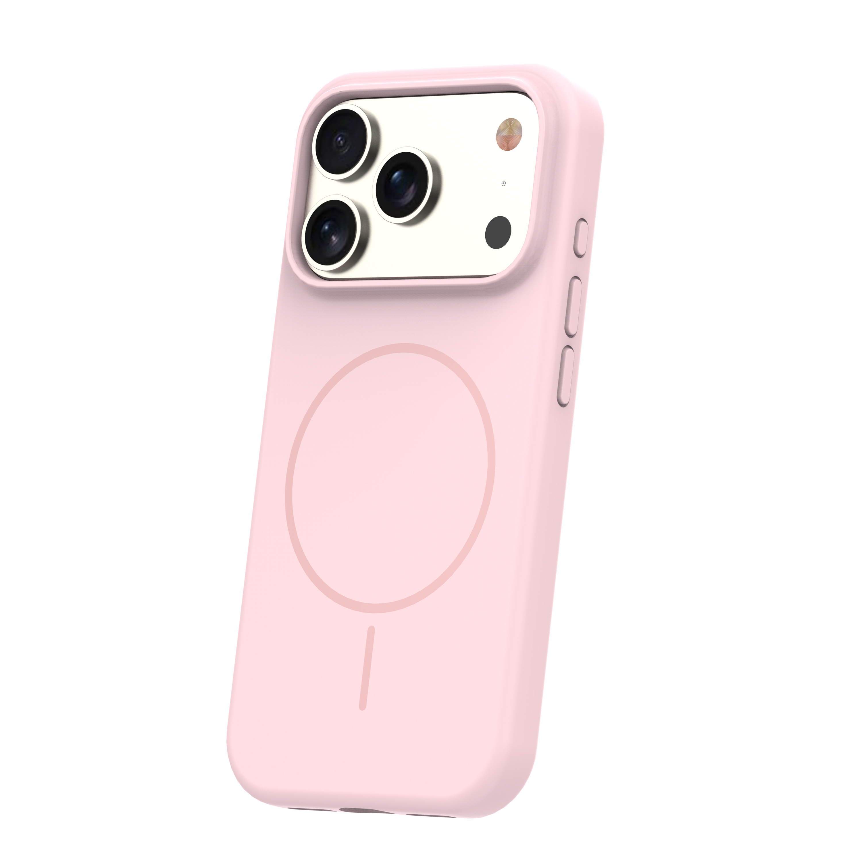 Silicone Thin Mag case for iPhone 17 Pro 6,3″ light pink