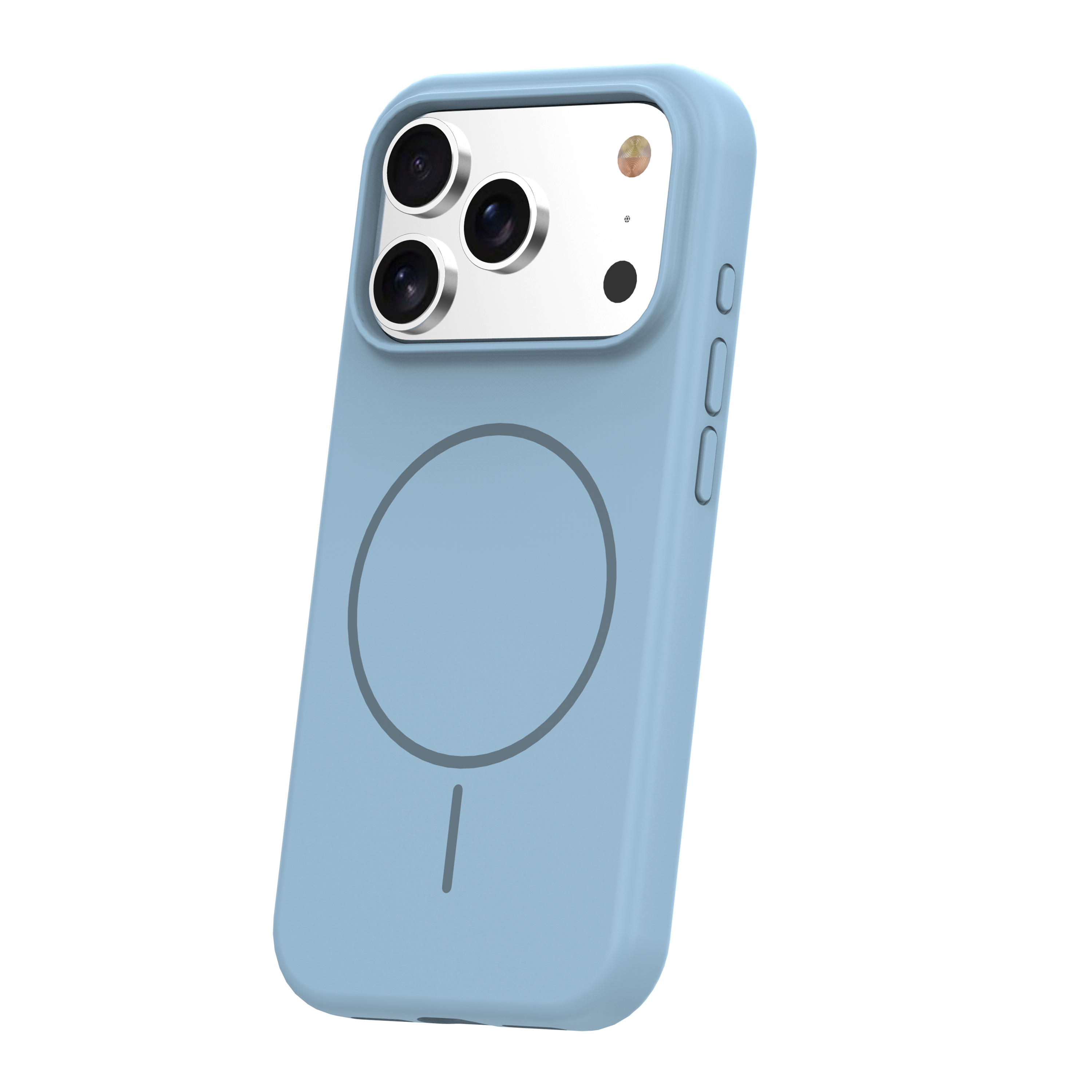 Silicone Thin Mag case for iPhone 17 Pro Max 6,9″ light blue