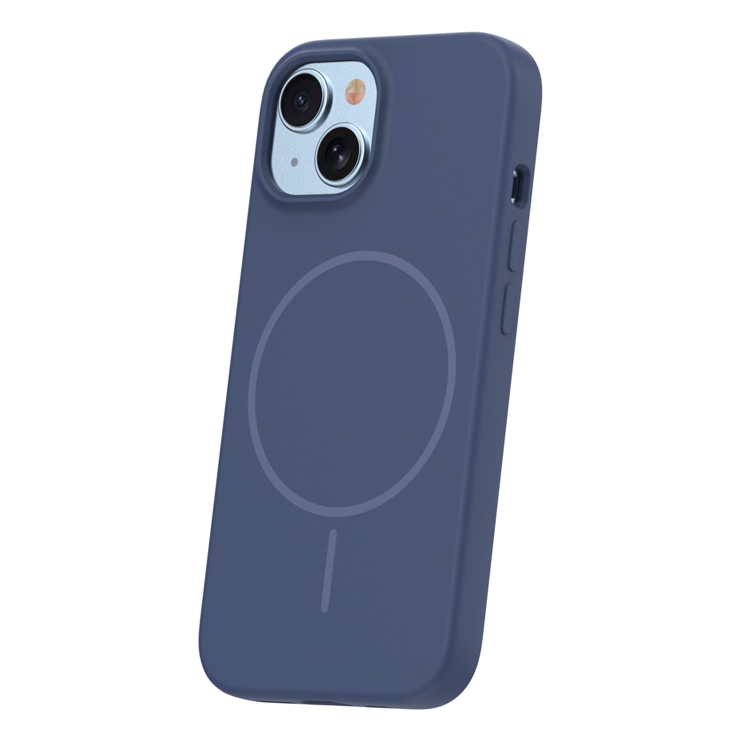 Silicone Thin Mag case for iPhone 14 6,1″ dark blue