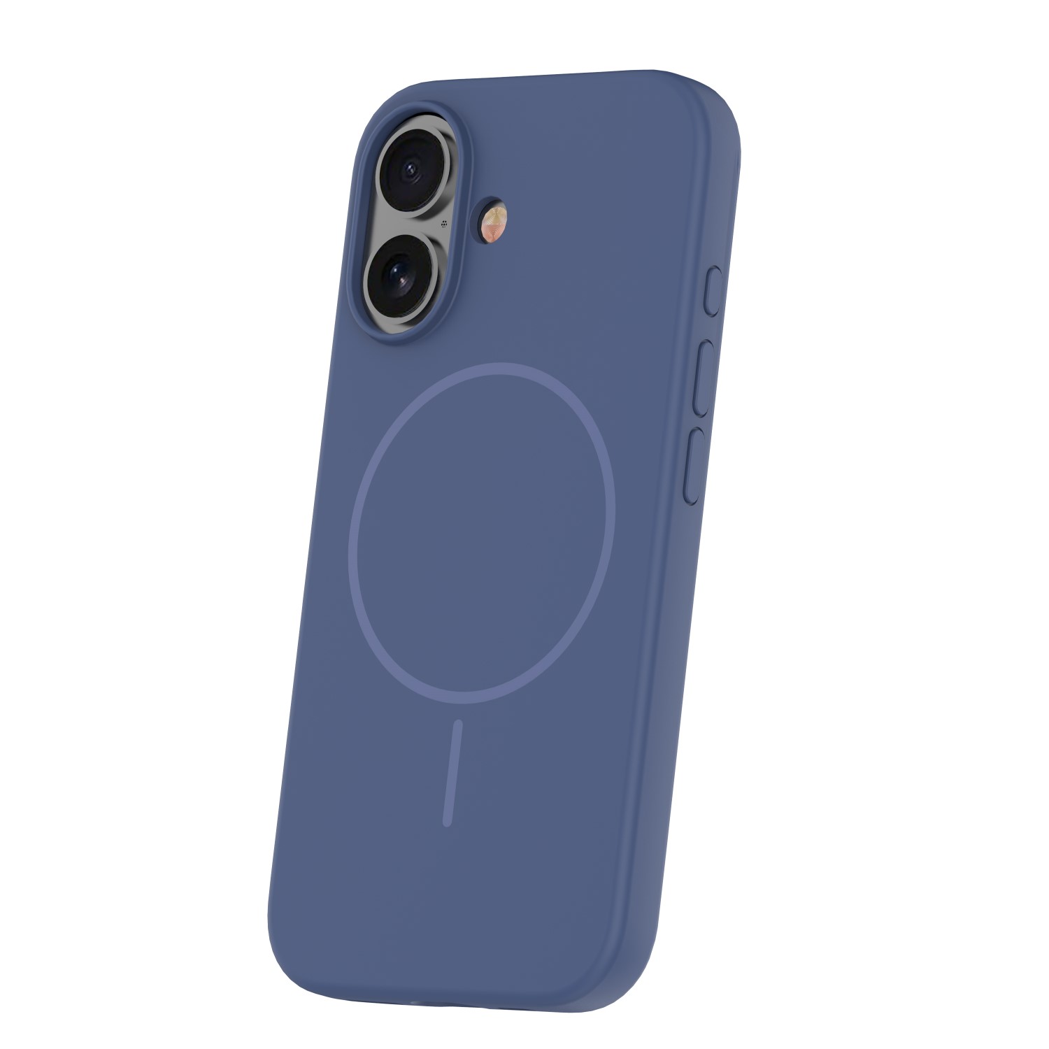 Silicone Thin Mag case for iPhone 16 6,1″ dark blue