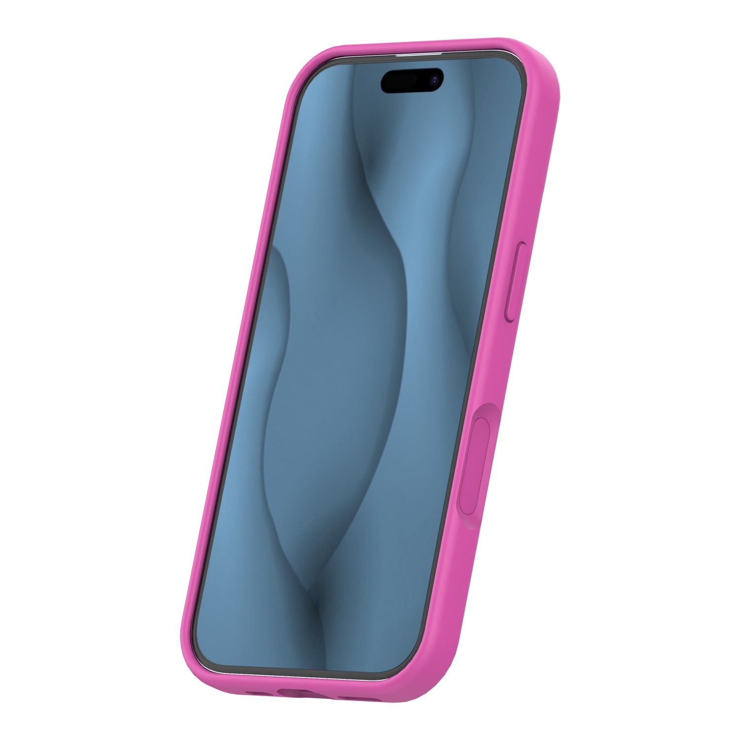 Silicone Thin Mag case for iPhone 17 6,3″ fuschia