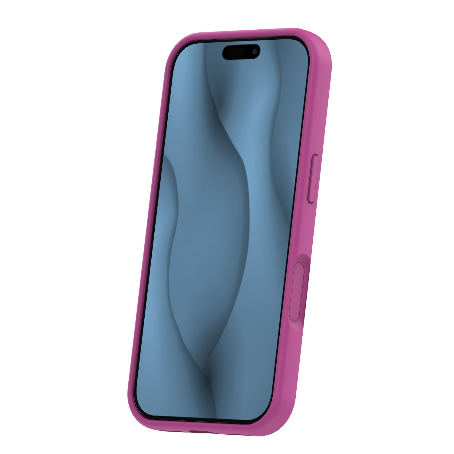 Silicone Thin Mag case for iPhone 17 Pro 6,3″ fuschia