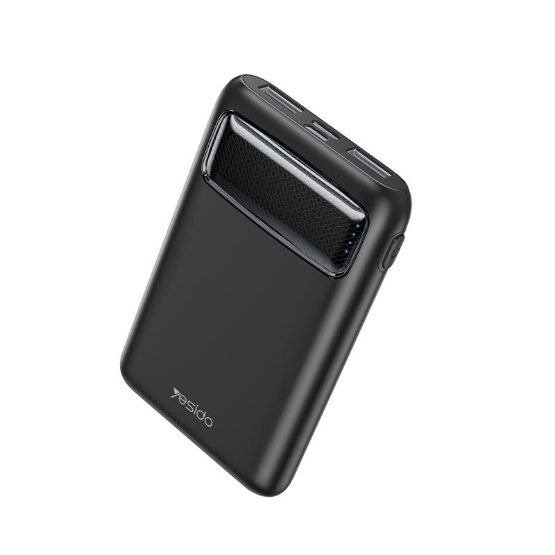 Yesido Powerbank YP33 C+2xA+microUSB czarny