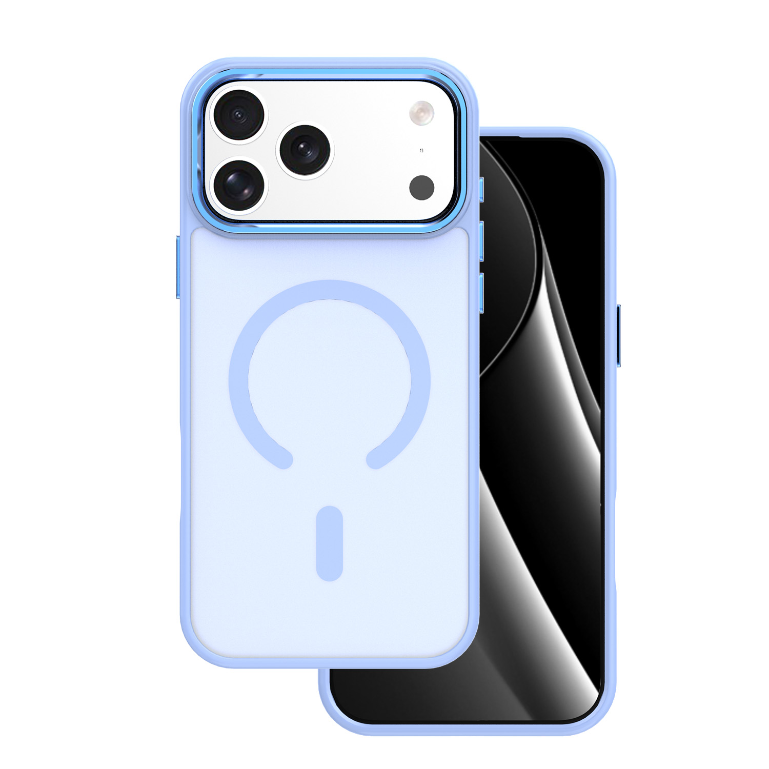 Etui Frozen Mag iPhone 17 Pro Max/18 Pro Max open ring jasnoniebieskie
