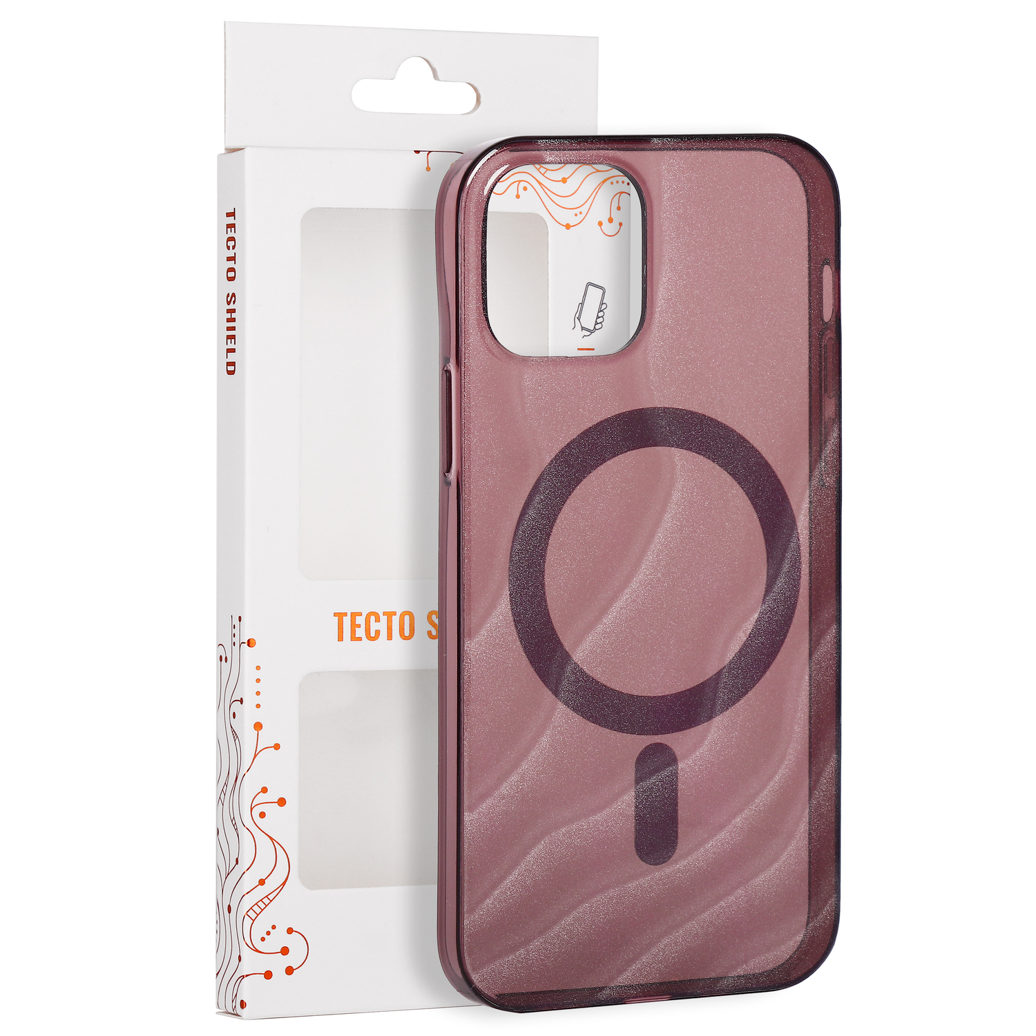 Tecto Shield nakładka Desert Mag do iPhone 12 / 12 Pro 6,1" mahoń
