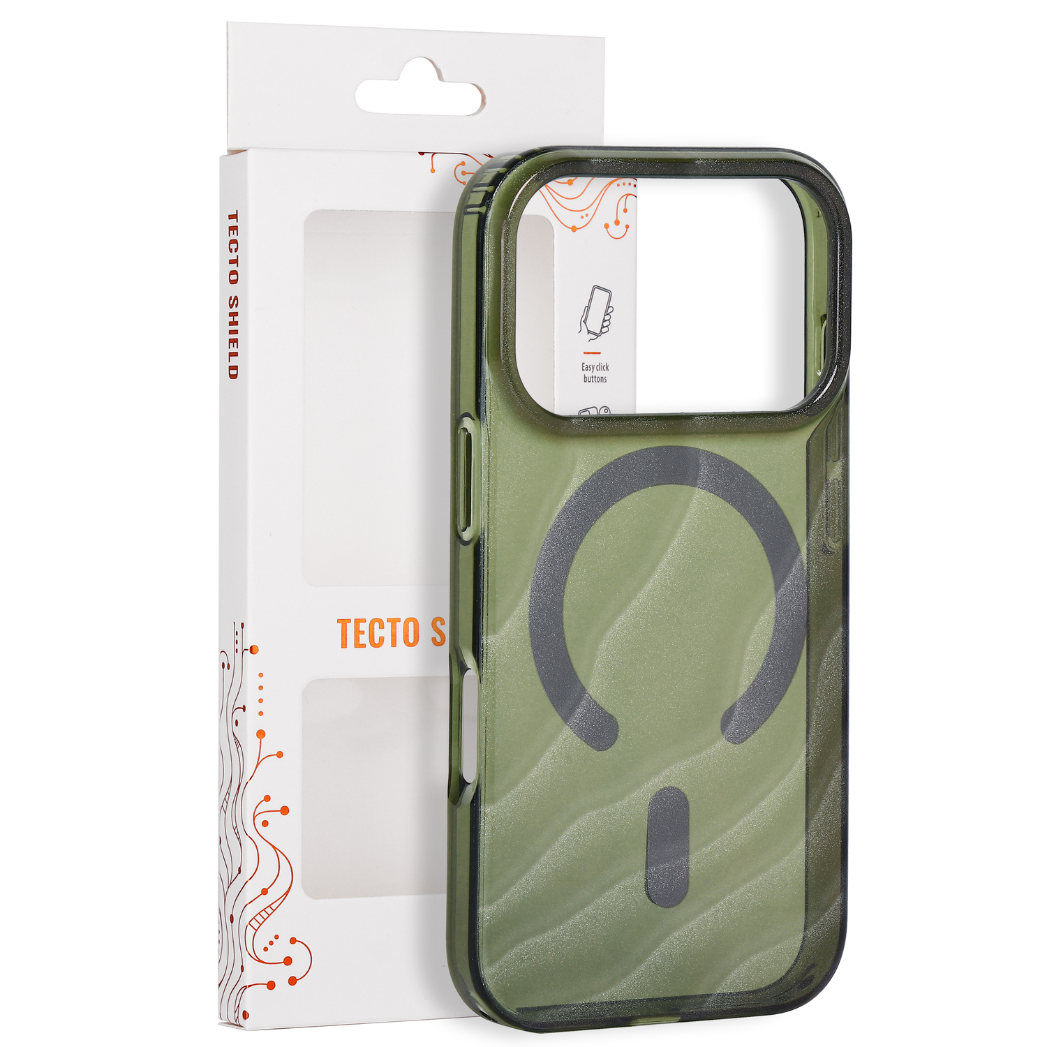 Tecto Shield Etui Desert Mag iPhone 17 Pro 6,3"/18 Pro 6,3" ciemna oliwka