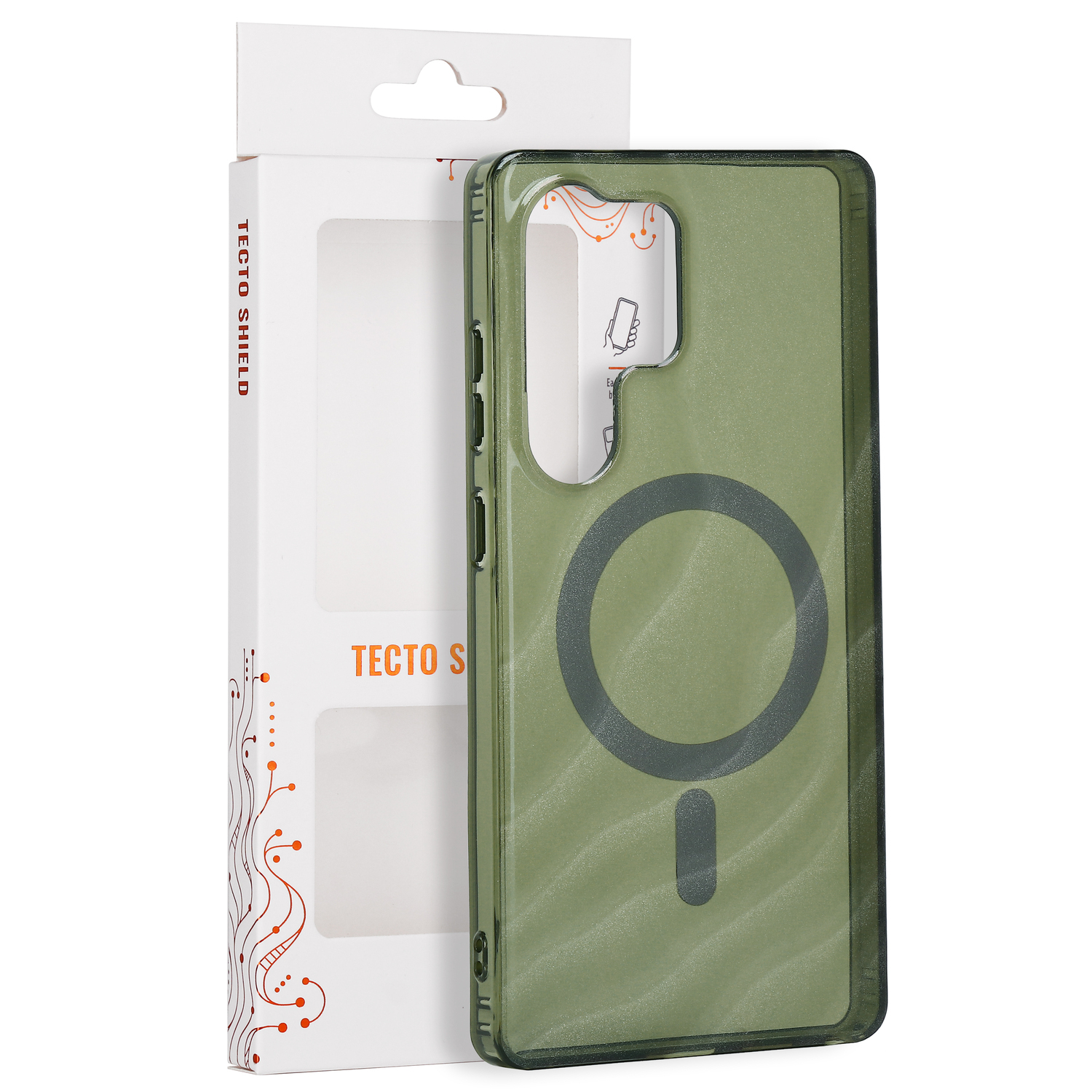Tecto Shield nakładka Desert Mag do Samsung Galaxy S25 Ultra ciemna oliwka