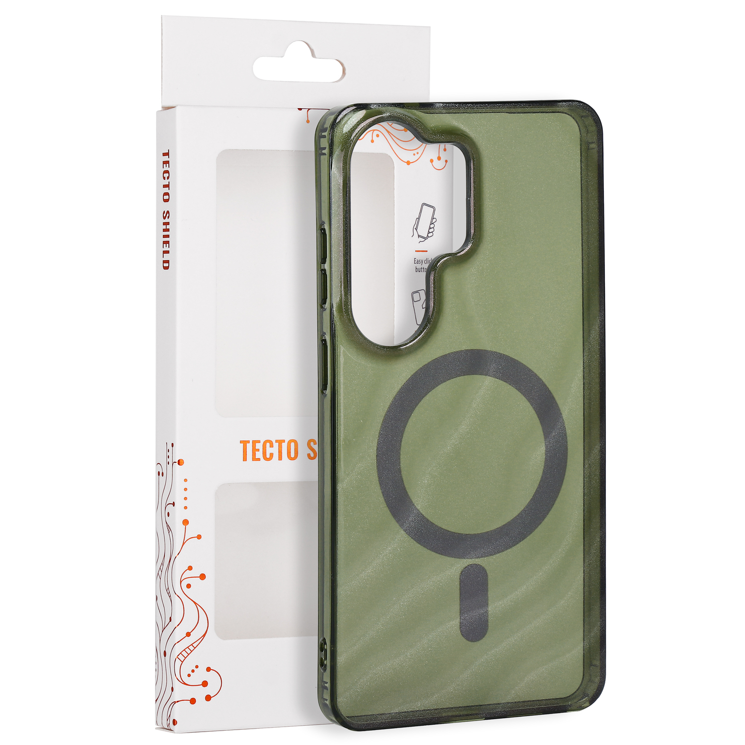 Tecto Shield nakładka Desert Mag do Samsung Galaxy S26 Ultra ciemna oliwka