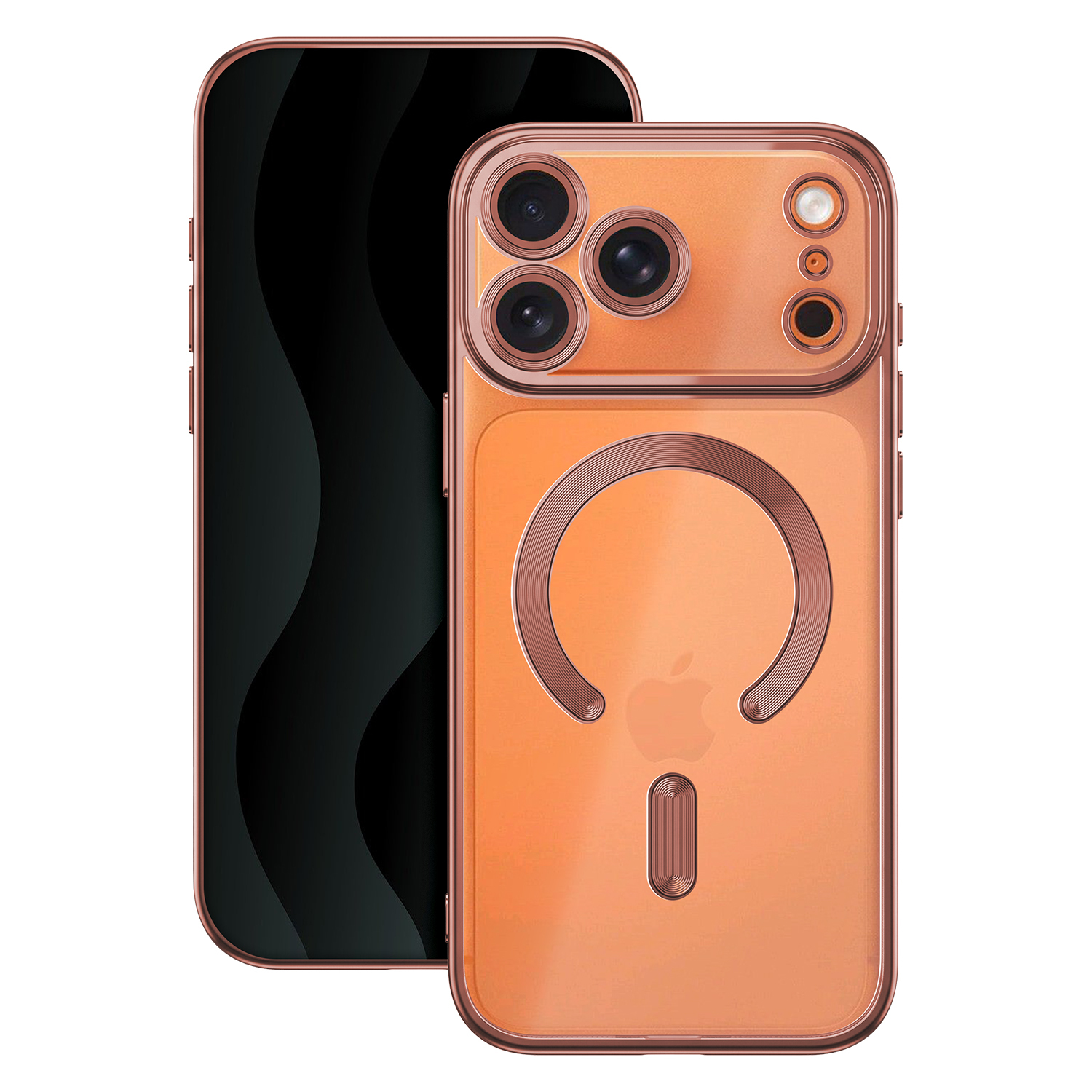 Etui Color Chrome Mag iPhone 17 Pro Max 6,9"/18 Pro Max 6,9" różowo-złote